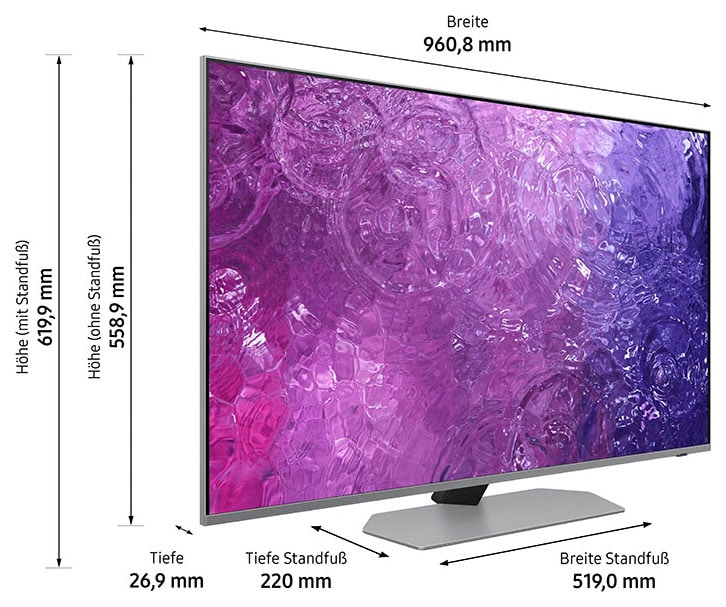 Samsung LED-Fernseher »GQ43QN90CATXZG«, 108 Smart- 4K Neo BAUR Quantum Zoll, Ultra HD, cm/43 Neo | Quantum HDR+(43\