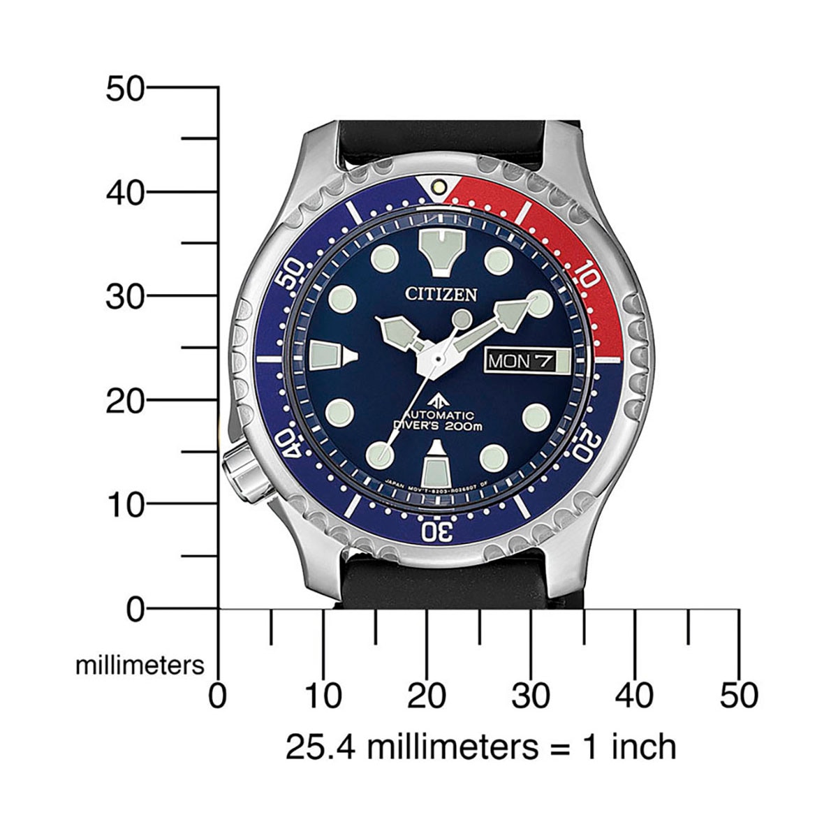 Citizen Automatikuhr »Promaster Mechanical Diver«, Armbanduhr, Herrenuhr, Damenuhr, Taucheruhr, bis 20 bar wasserdicht