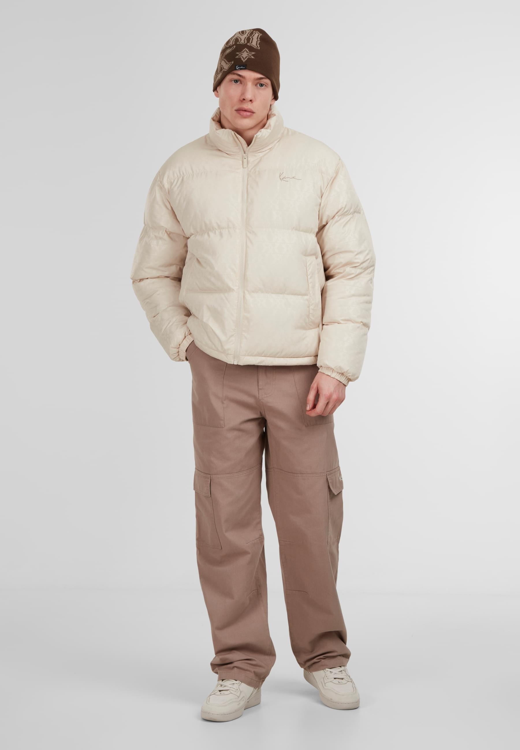 Karl Kani Winterjacke »Karl Kani Aop Signature Puffer Jacket«, (1 St.), ohne Kapuze