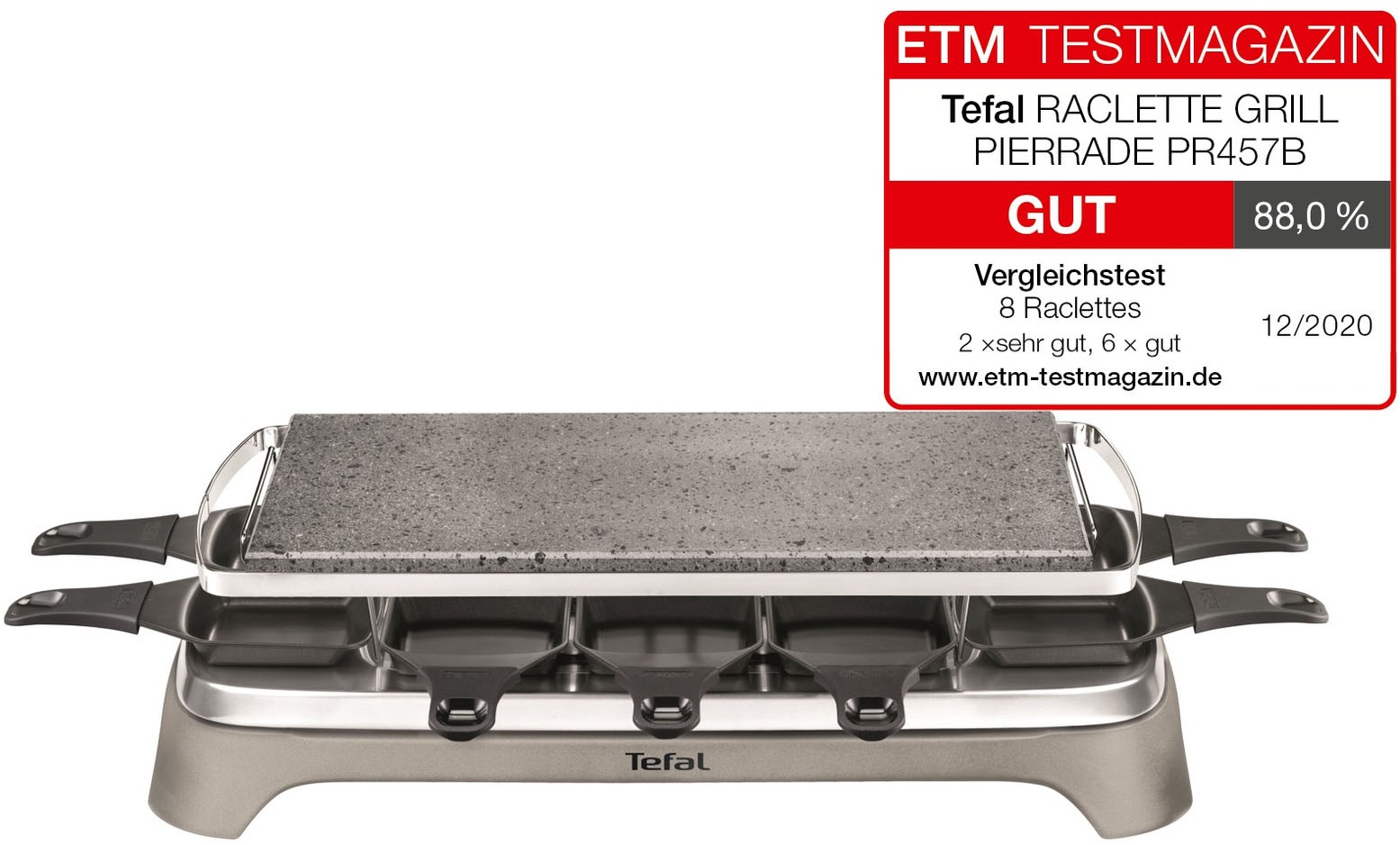 Tefal Raclette "Pierrade, Naturstein, spülmaschinengeeignete Pfännchen" 10 günstig online kaufen
