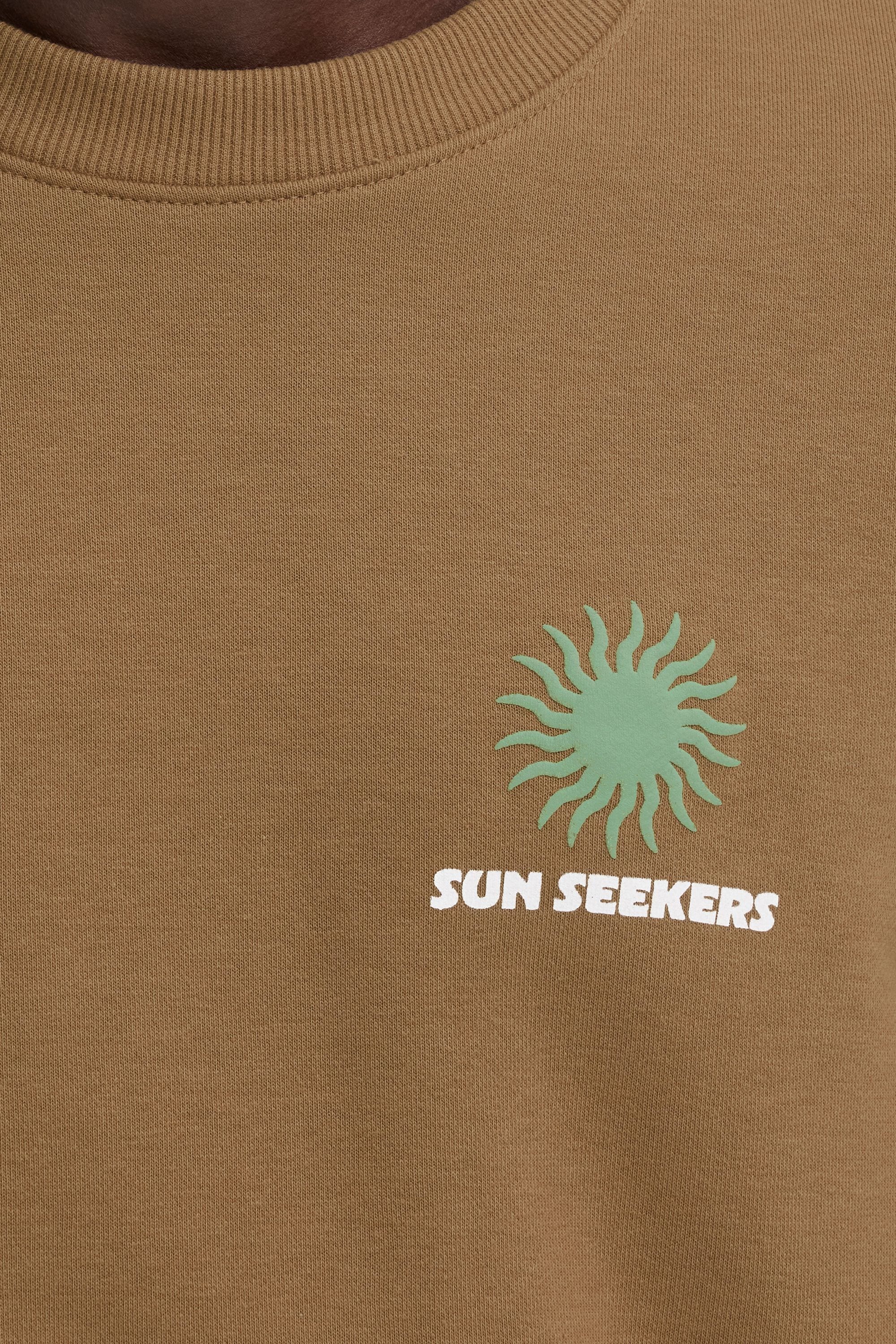 Blend Rundhalspullover »BHKonsta« Moderner Sweatpullover mit dezentem Print