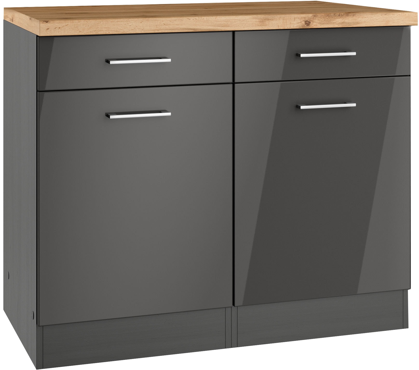 KOCHSTATION Unterschrank "KS-Milan", HELD Möbel, Unterschrank 100 cm, matte günstig online kaufen