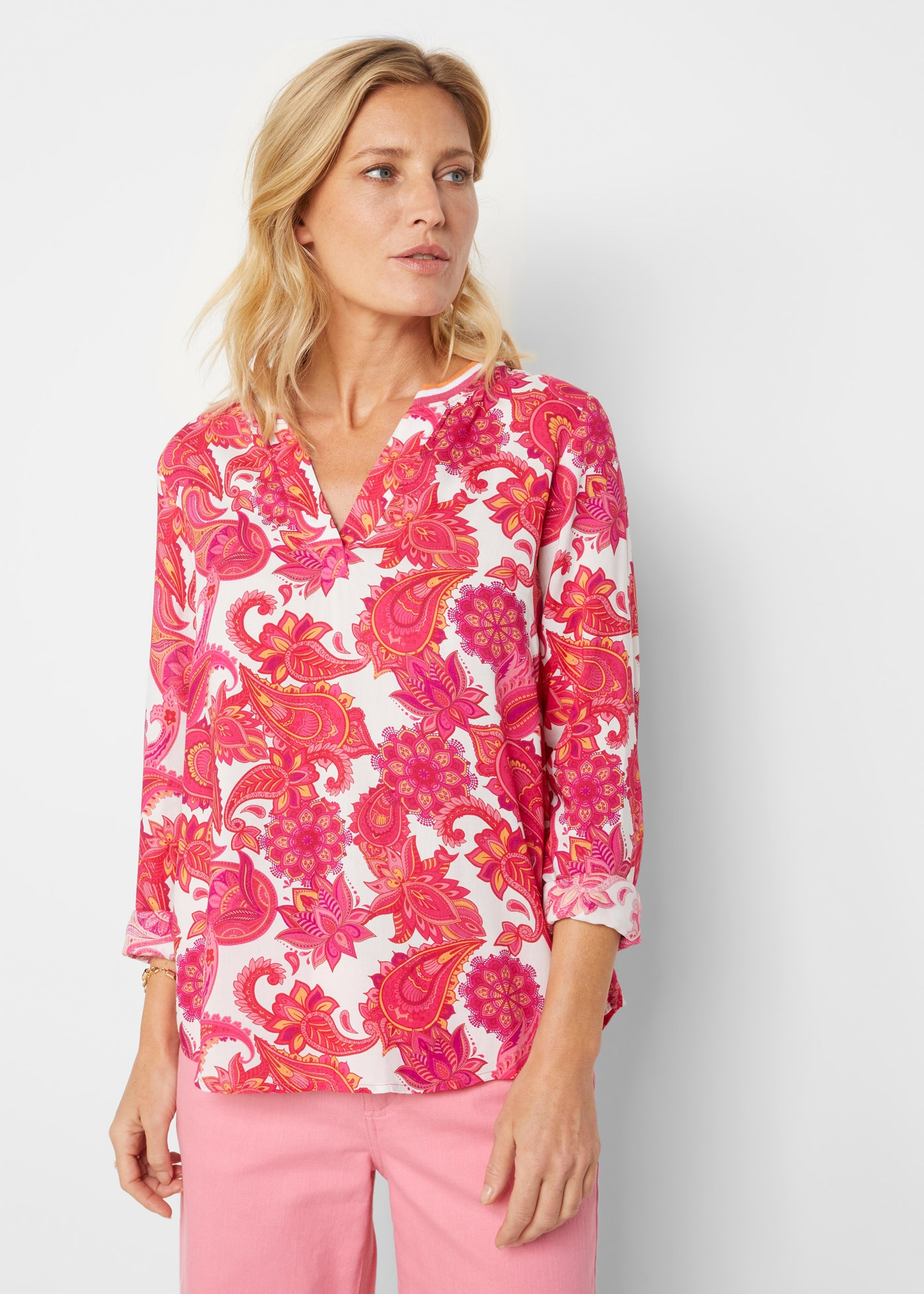 bonprix Tunika "Tunikabluse aus fließender Viskose" Tunikabluse aus fließen günstig online kaufen