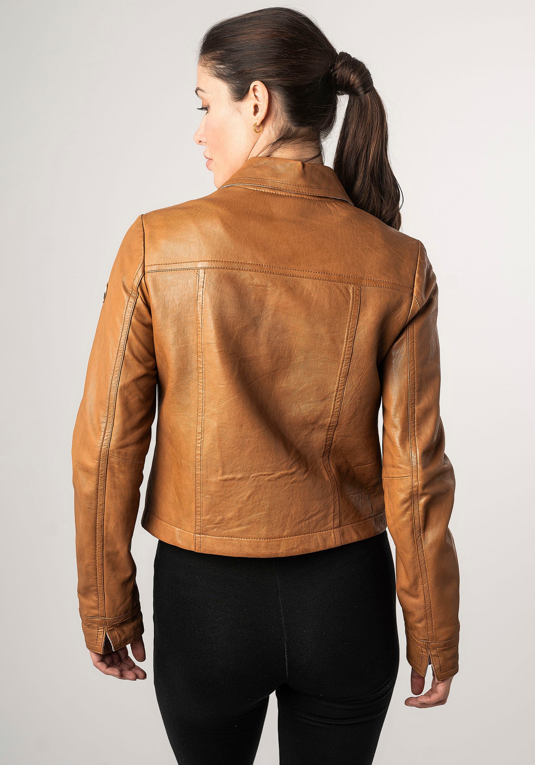 Mauritius Lederjacke »MWLefei«, mit Brusttaschen