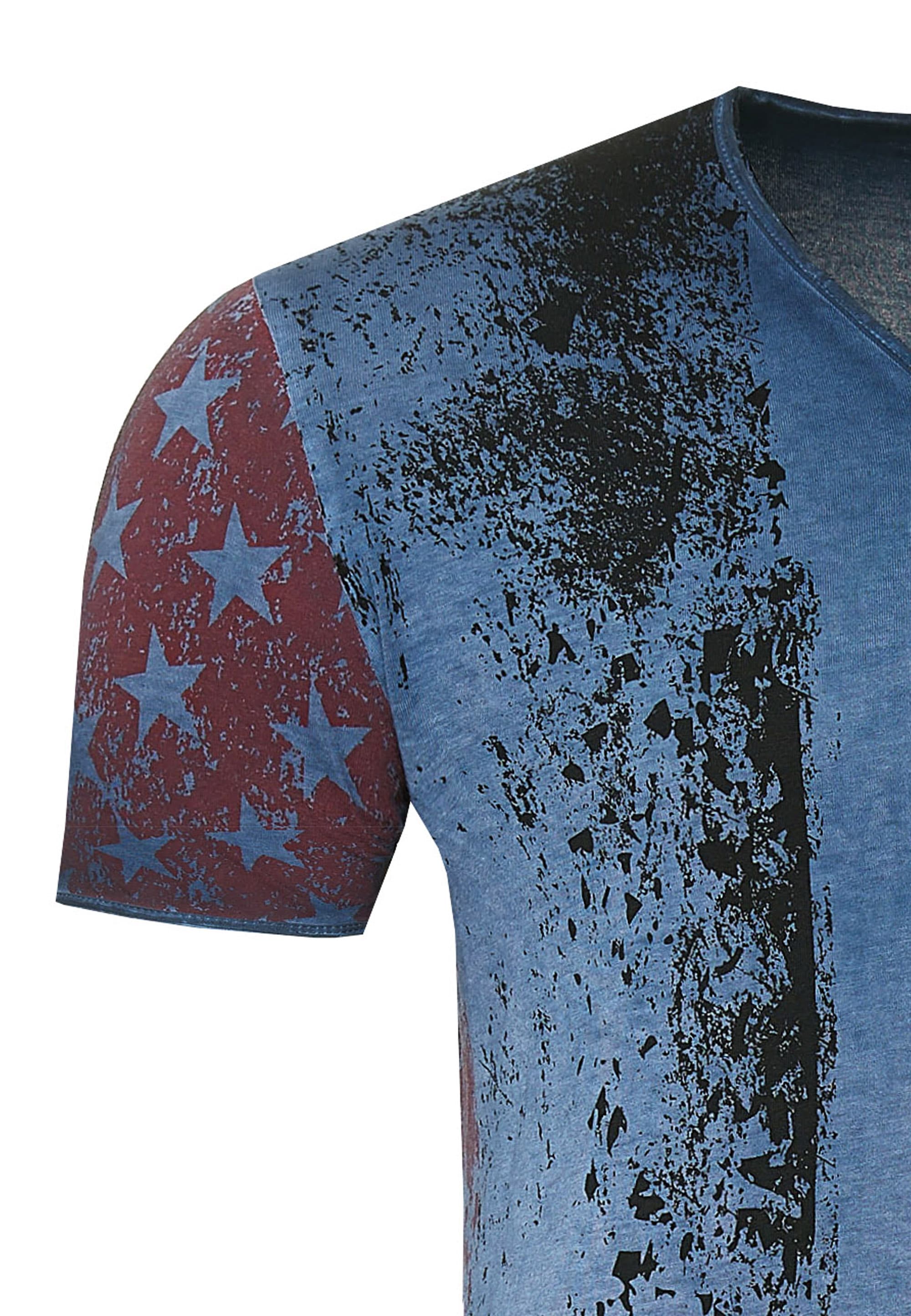 Rusty Neal T-Shirt, mit V-Neck