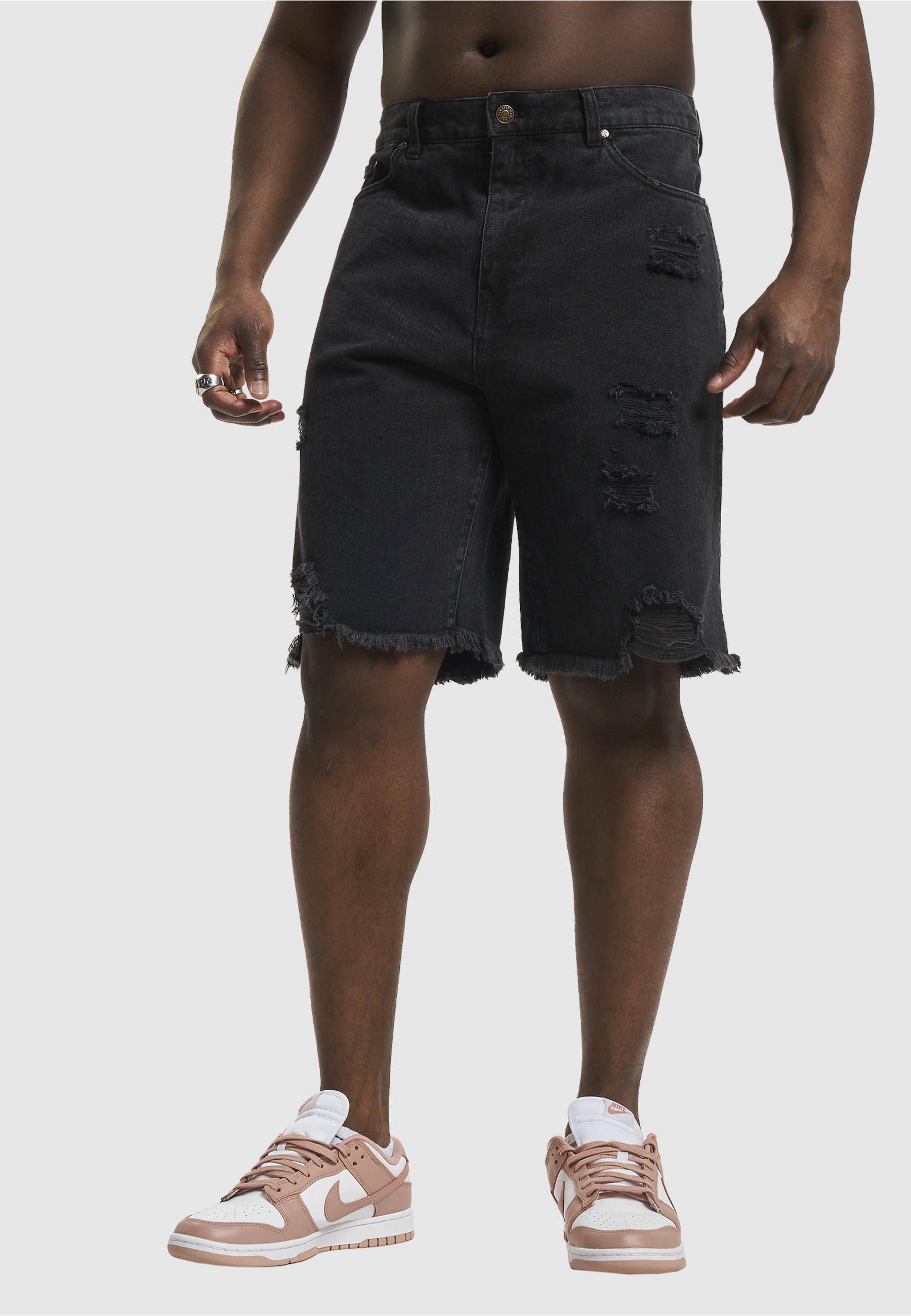 Karl Kani Shorts »Karl Kani Herren KM232-027-2 KK OG Heavy Distressed Denim Shorts«