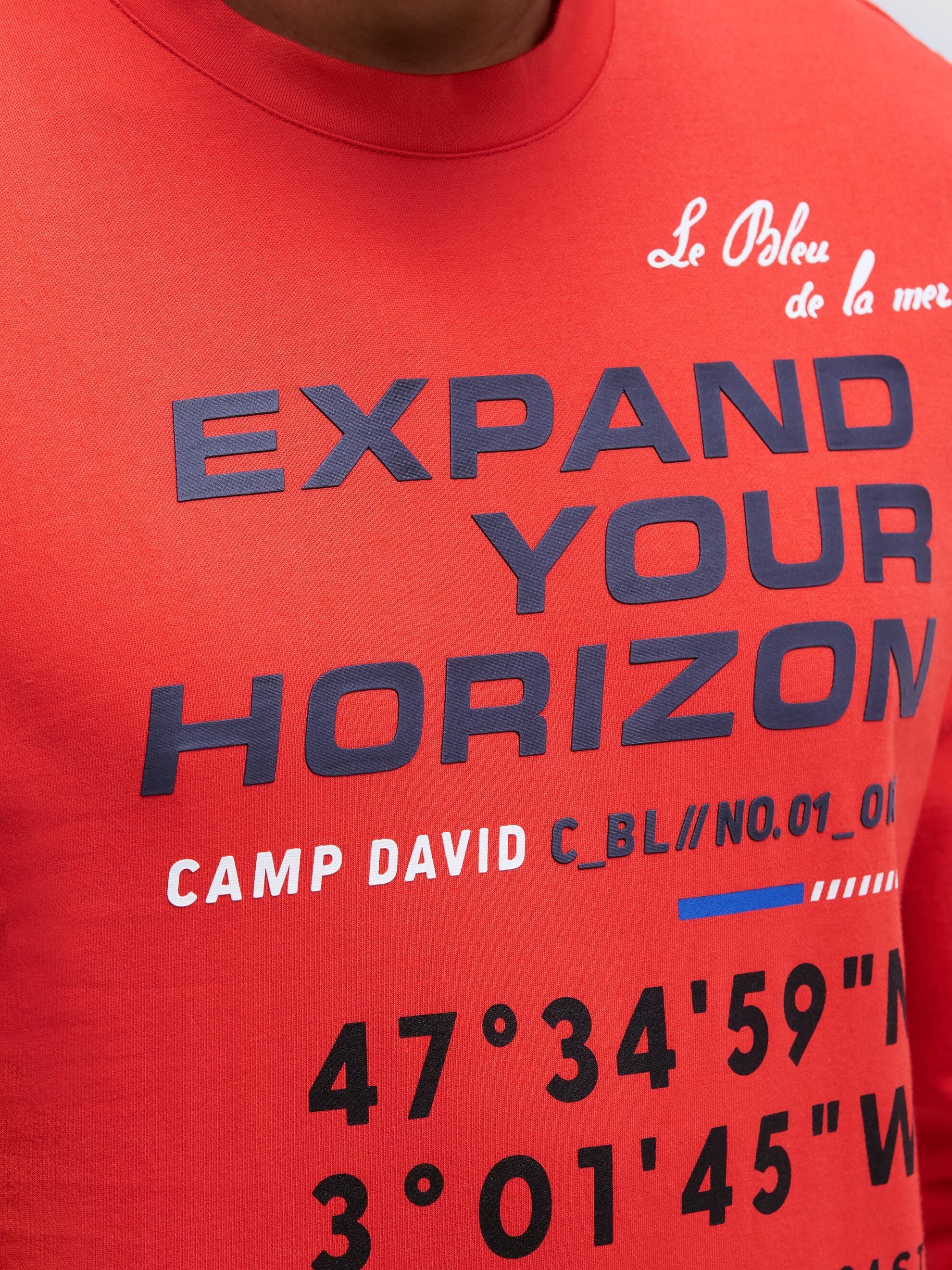 CAMP DAVID Rundhalsshirt aus Baumwolle