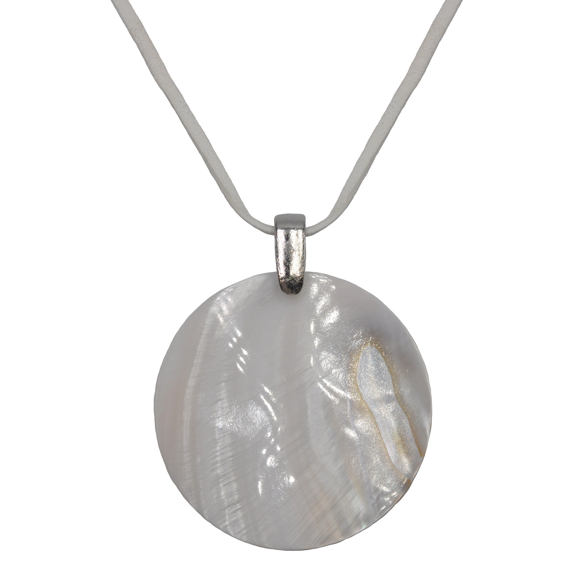 Steuer Kette mit Anhänger »Metall glanz Muschel«