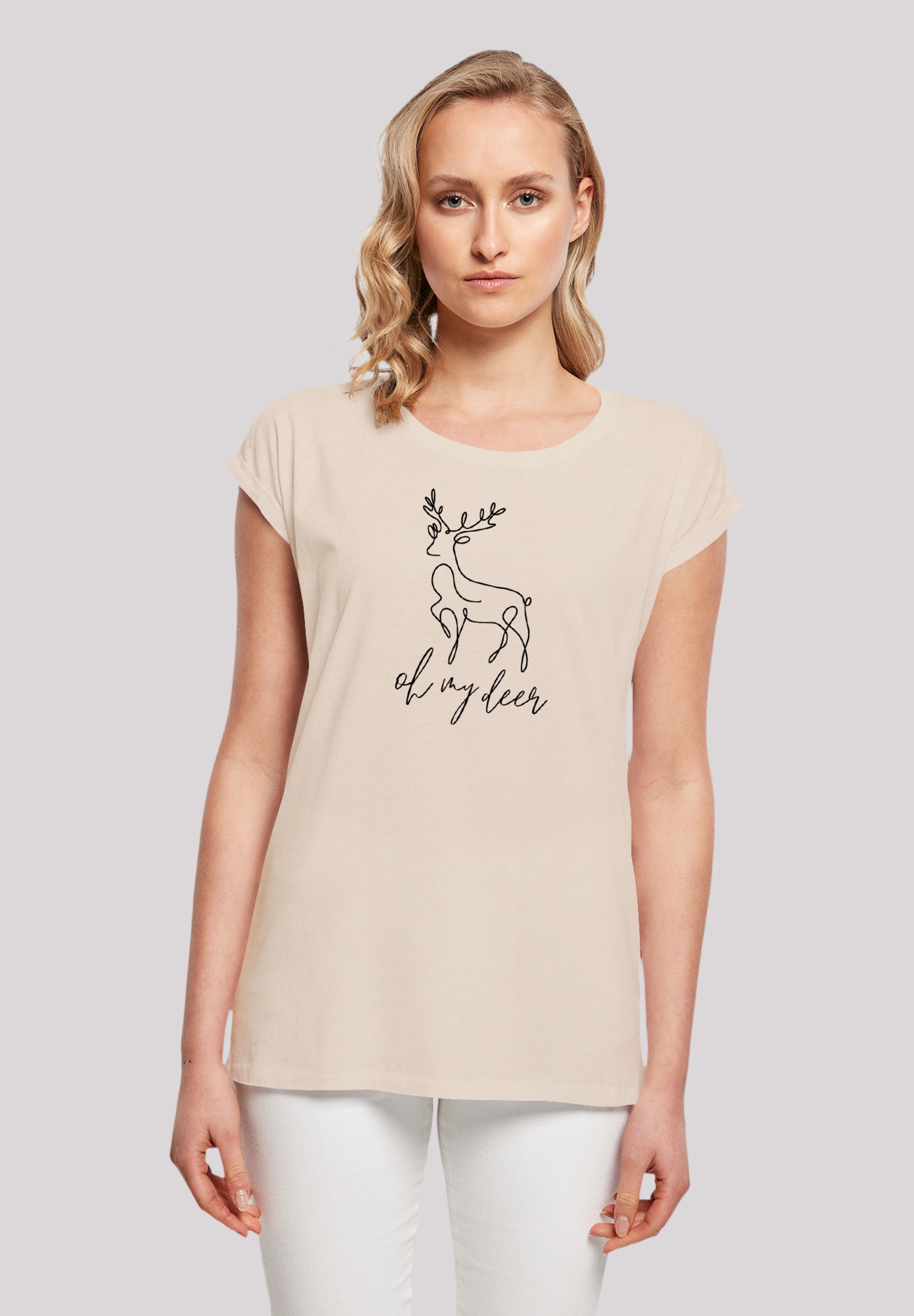 F4NT4STIC T-Shirt »Winter Christmas Deer«, Premium Qualität, Rock-Musik,  Band kaufen | BAUR