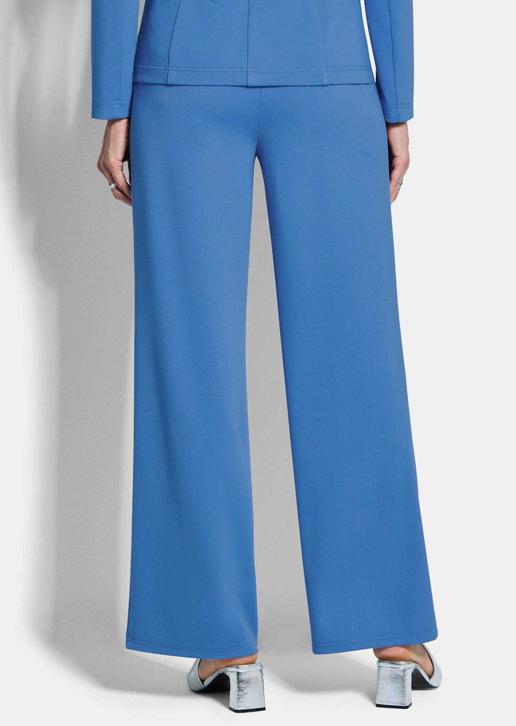 GOLDNER Stoffhose »Kurzgröße Jersey-Culotte VERA mit Biesen«