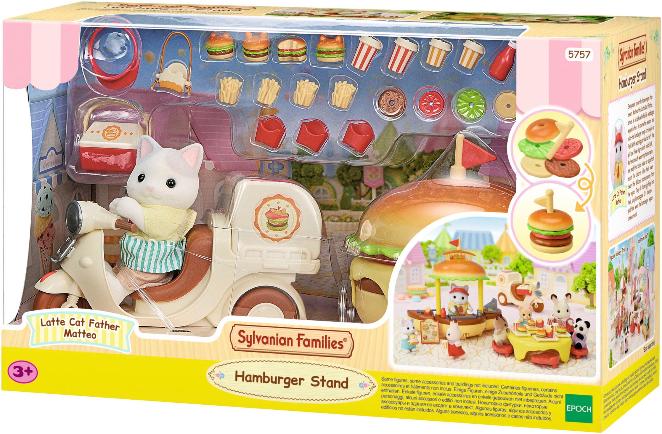 Sylvanian Families Spielwelt »Mobiler Hamburger Imbiss mit Figur«