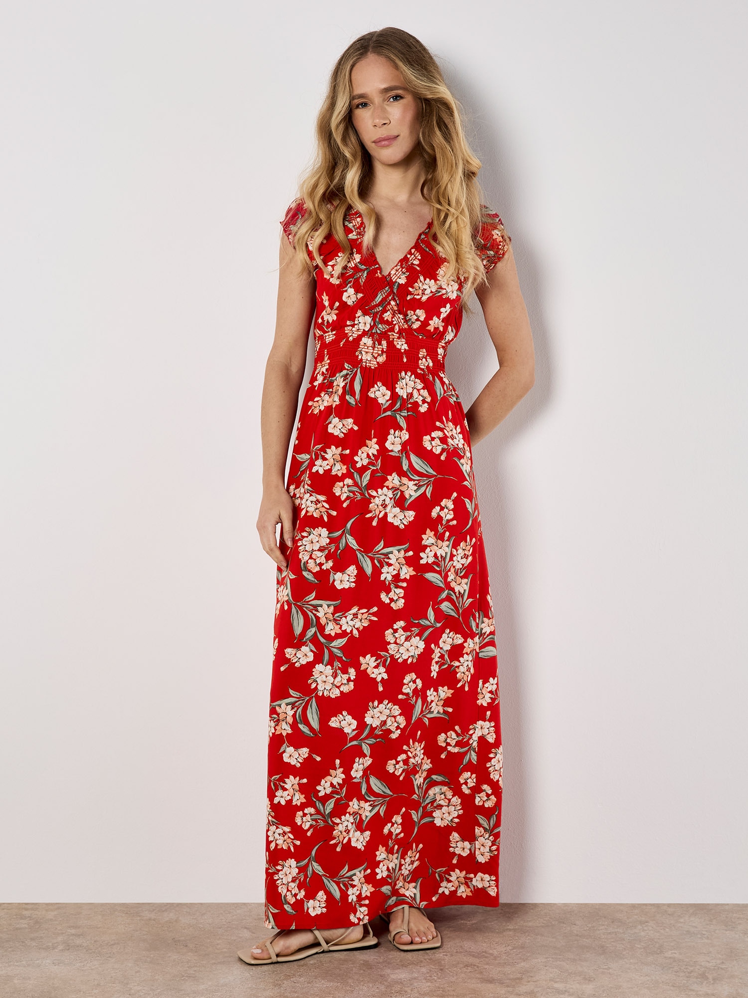 Apricot Maxikleid »Maxikleid« mit Blumenmuster