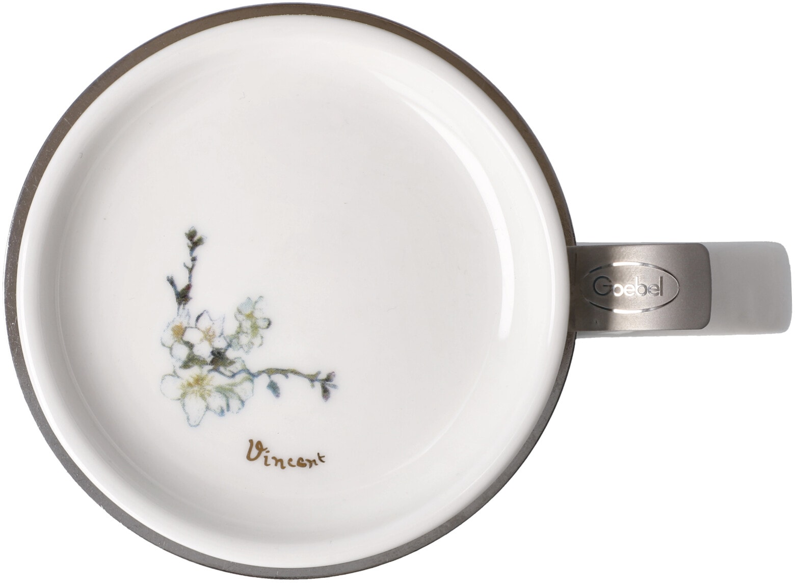 Goebel Tasse »Van Gogh«, Artis Orbis, Teetasse m. Deckel/Sieb, Vincent v.Gogh - Mandelbaum Blau