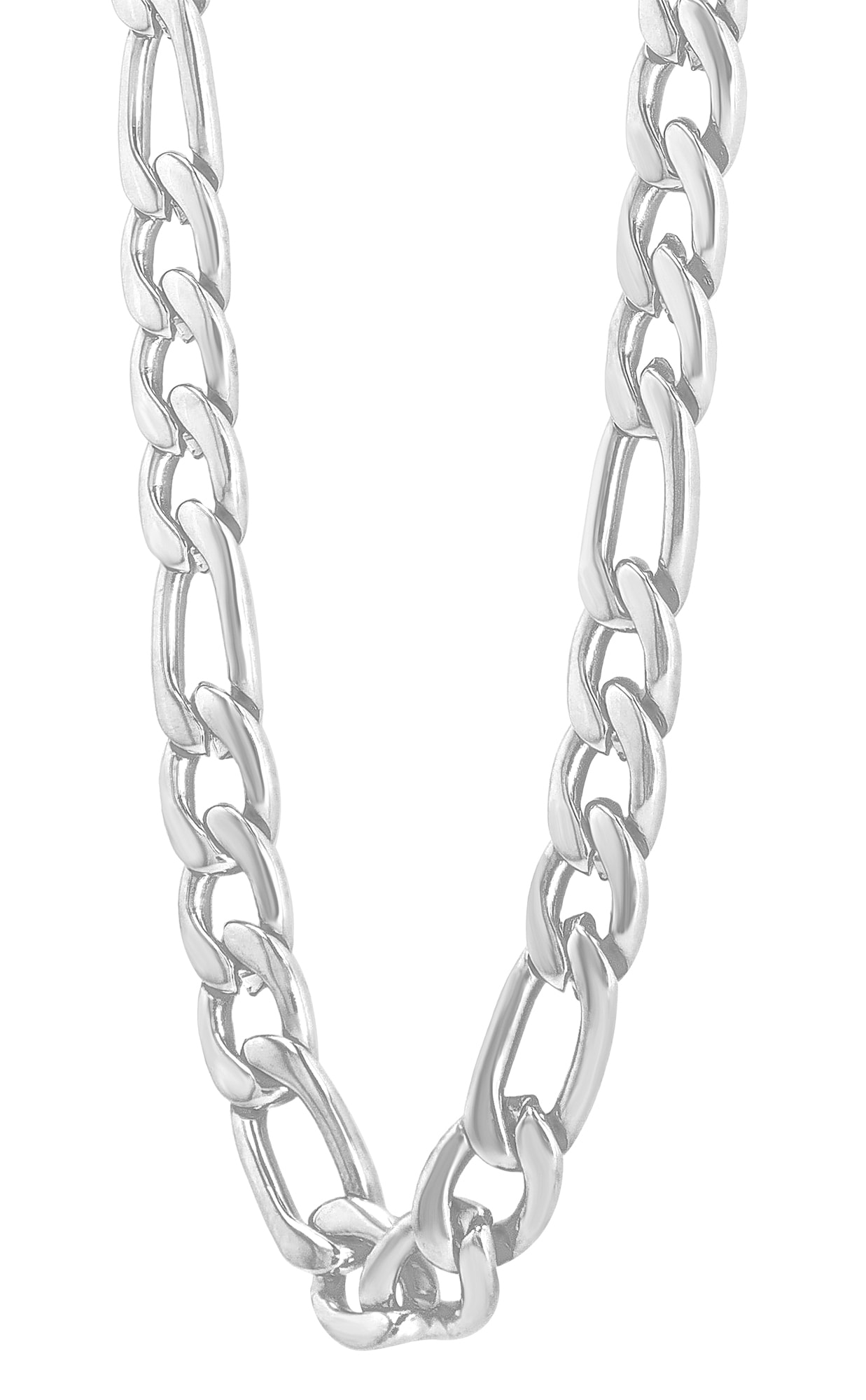 Adelia´s Kette ohne Anhänger »Unisex Halskette – Figarokette aus Edelstahl« Zum Verschenken an Menschen, die Ihnen am Herzen liegen