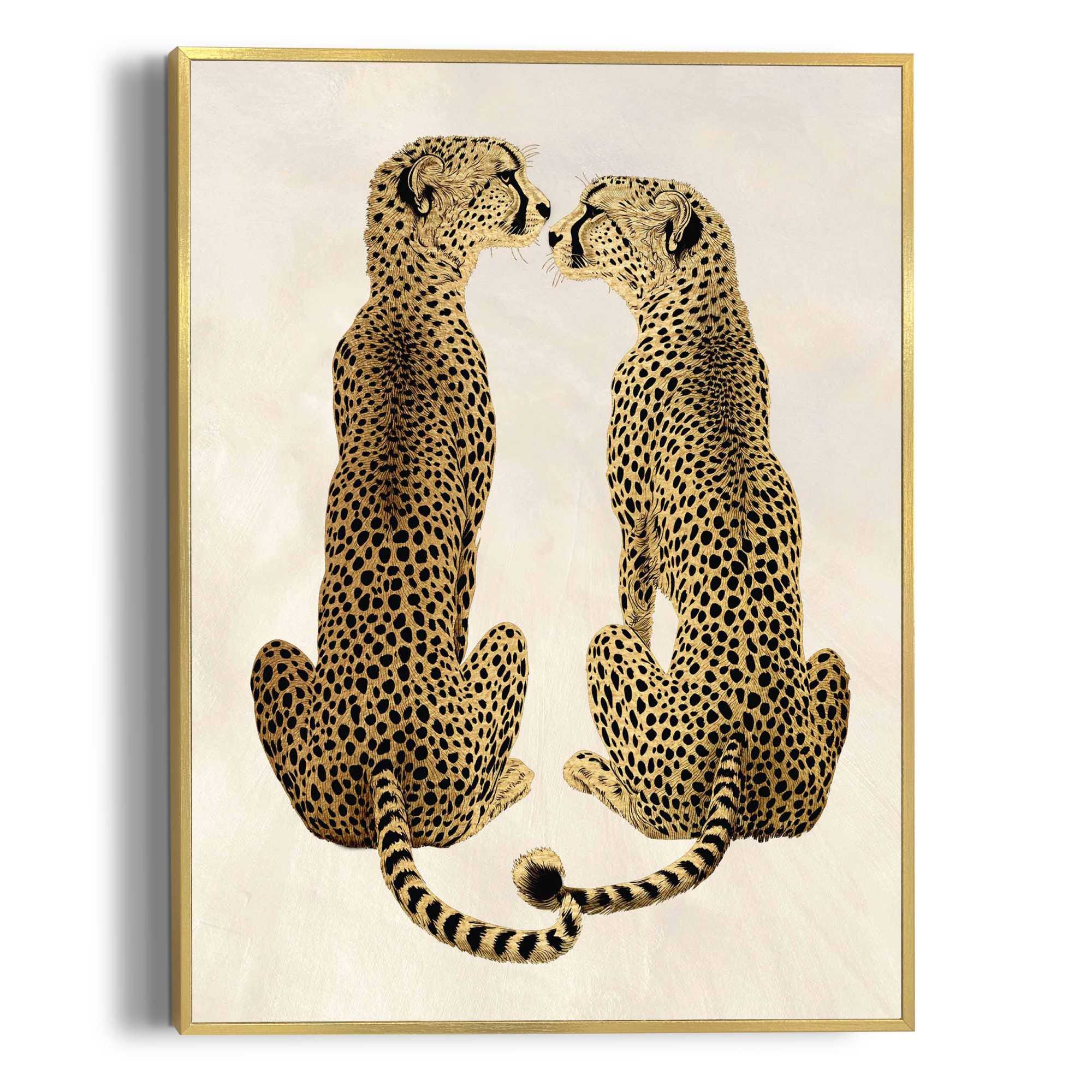 Reinders Poster "Loving Cheetas", Hobbyraum - Gelb - MDF - Tiere - 30x40 cm günstig online kaufen