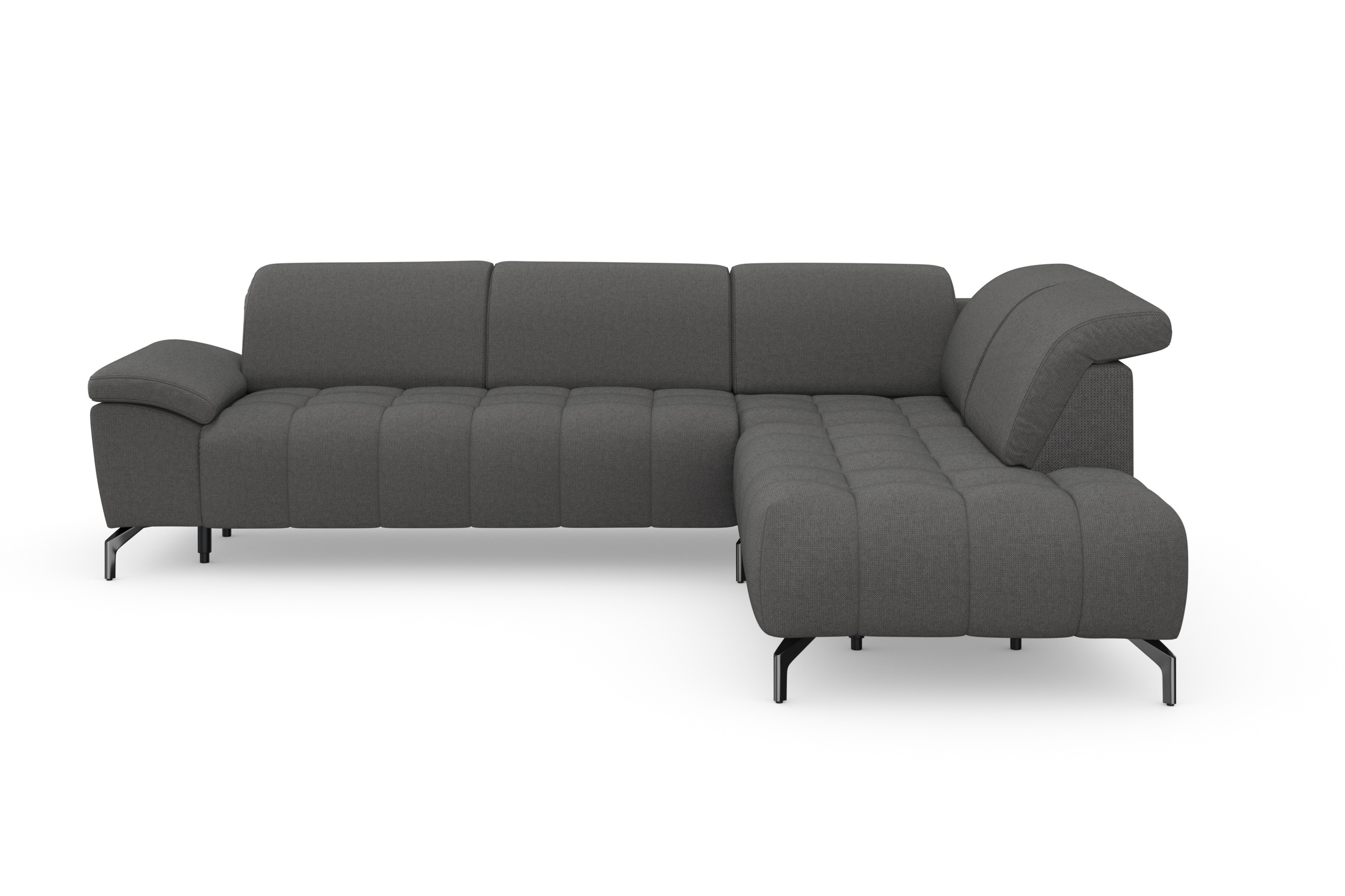 sit&more Ecksofa "Cool L-Form" wahlweise mit Kopfteilverstellung und Vorziehsitz motorisch