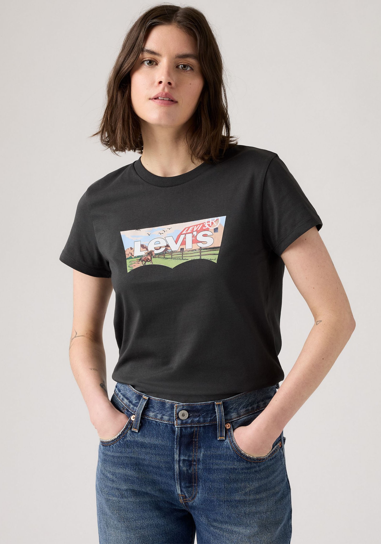 Levi's® T-Shirt »LV T-Shirt THE PERFECT TEE NEUTRALS«