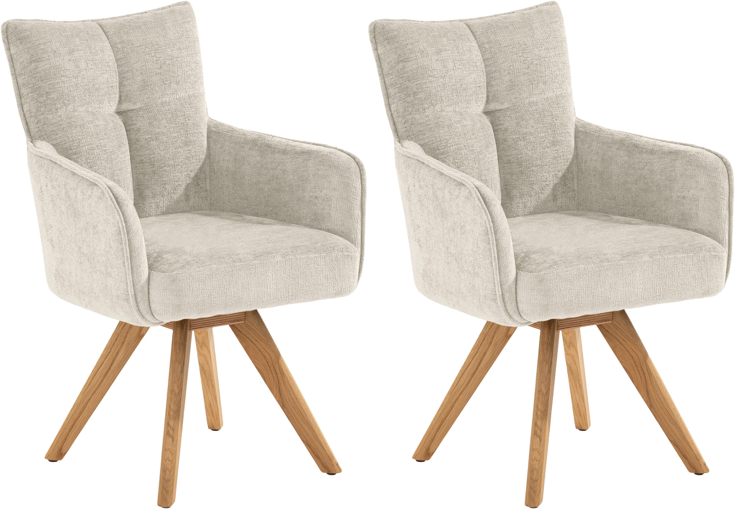 set one by Musterring Armlehnstuhl "Tucson" (Set) 2er-Set, drehbar mit Rück günstig online kaufen