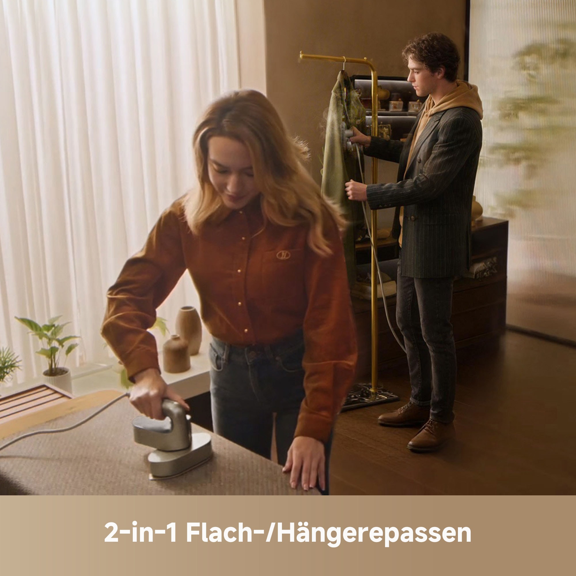 Dreame Dampfbügeleisen »Rotafly P7« 1200 W drehbare Bügelsohle, 5 Modi
