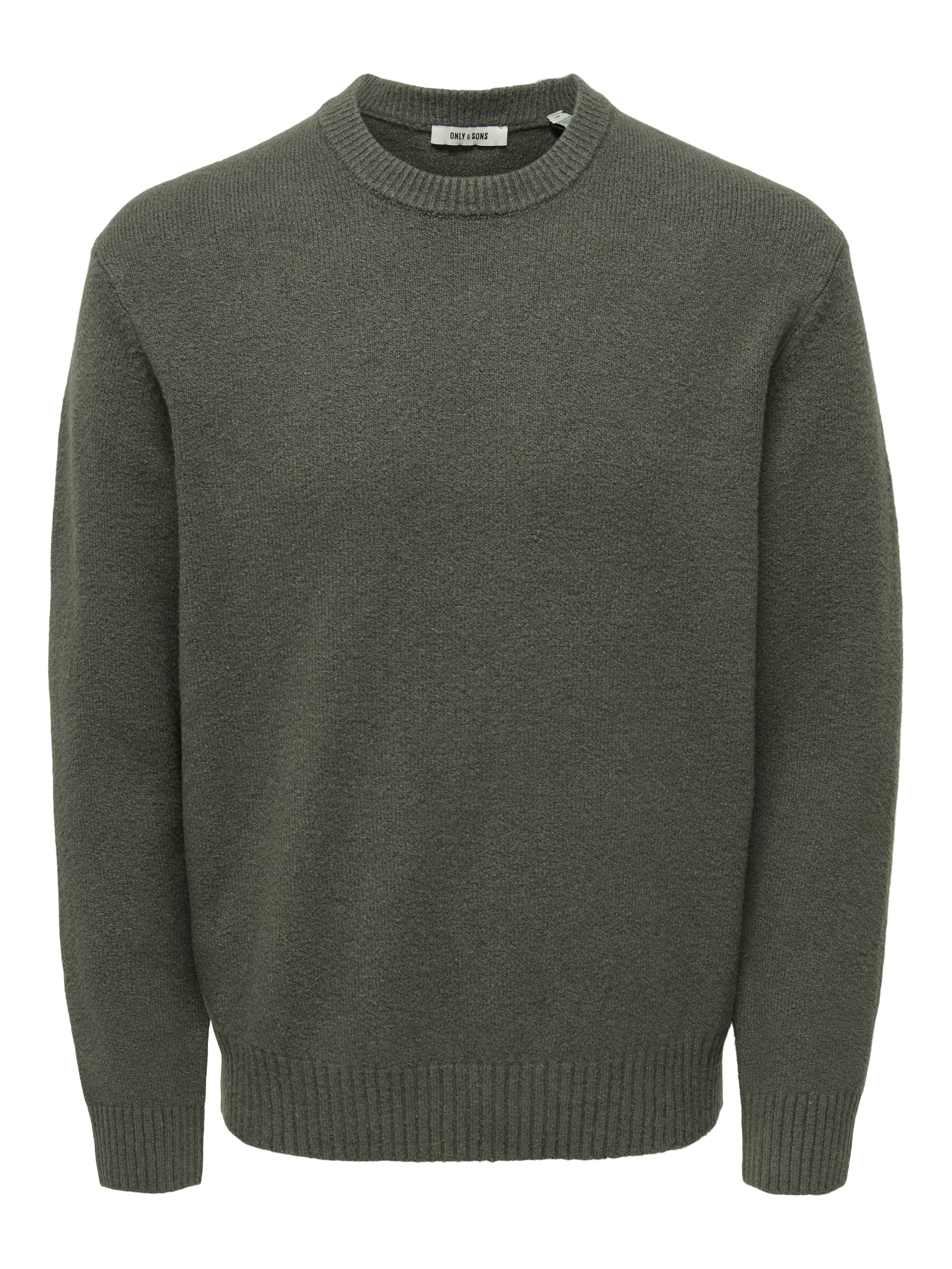 ONLY & SONS Rundhalspullover "ONSJAMES RLX CREW KNIT" Baumwollmischung, relaxed fit