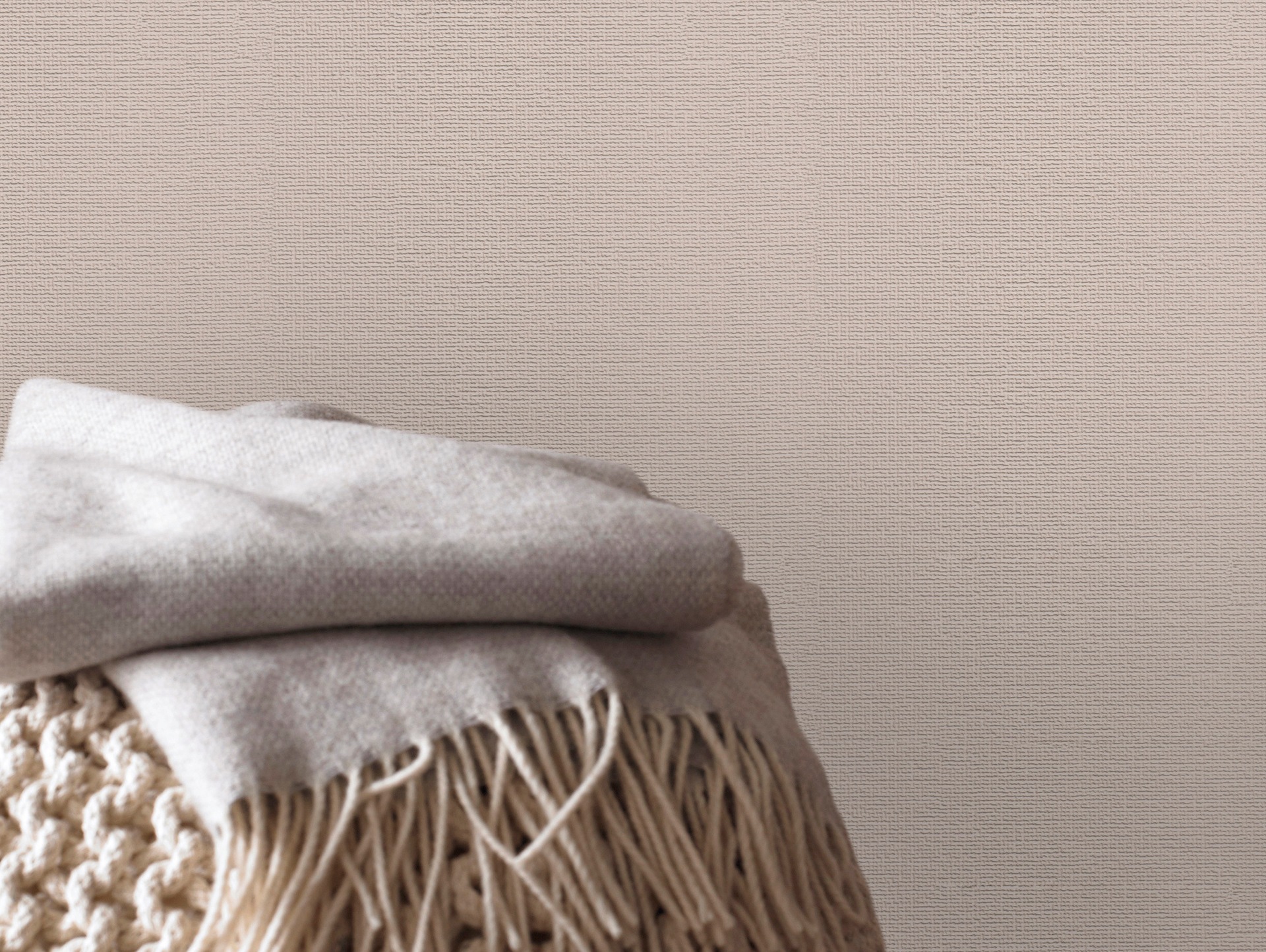 Superfresco Easy Vliestapete »Textil Uni«, uni, Taupe - 10m x 52 cm