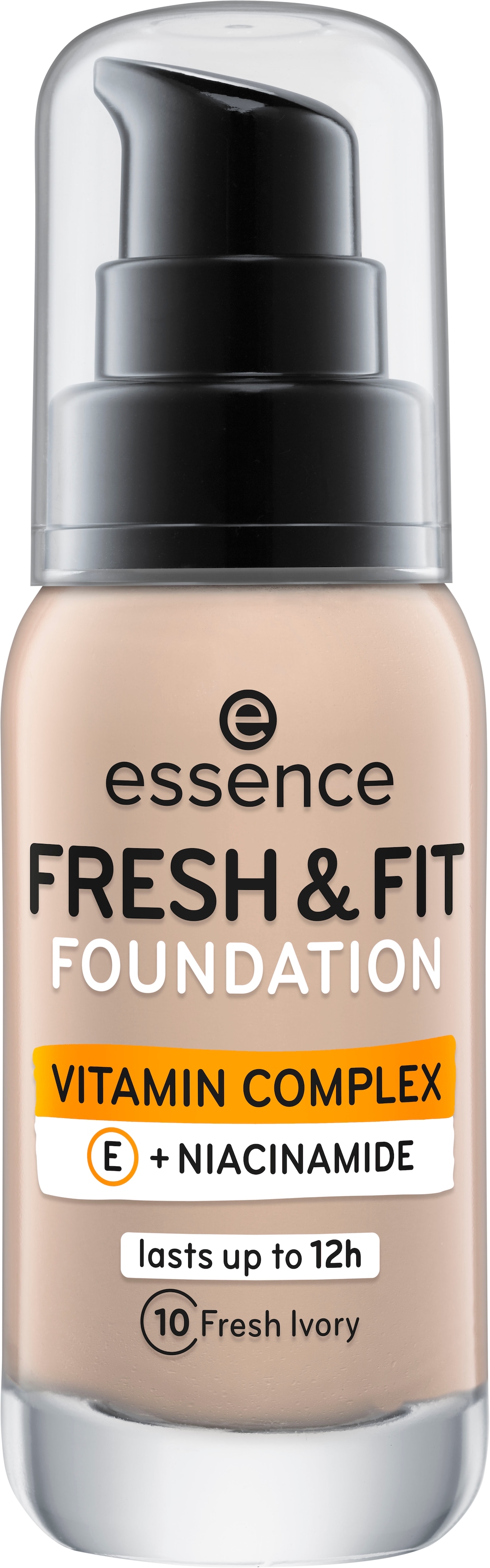 Essence Foundation »FRESH & FIT FOUNDATION«, (Set, 3 tlg.), mit Vitamin-Komplex
