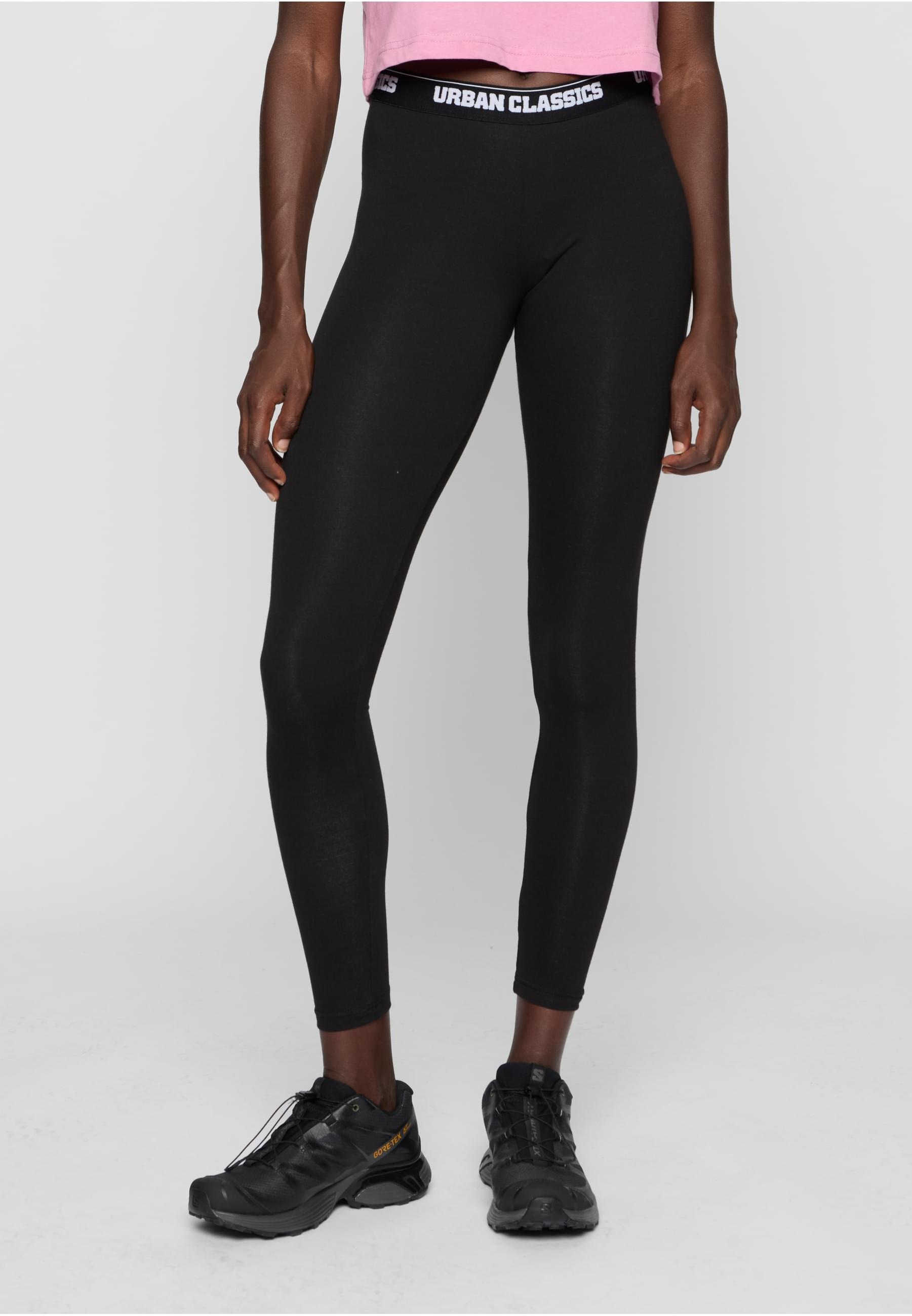 URBAN CLASSICS Leggings »Urban Classics Damen Ladies Logo Leggings«, (1 tlg.)