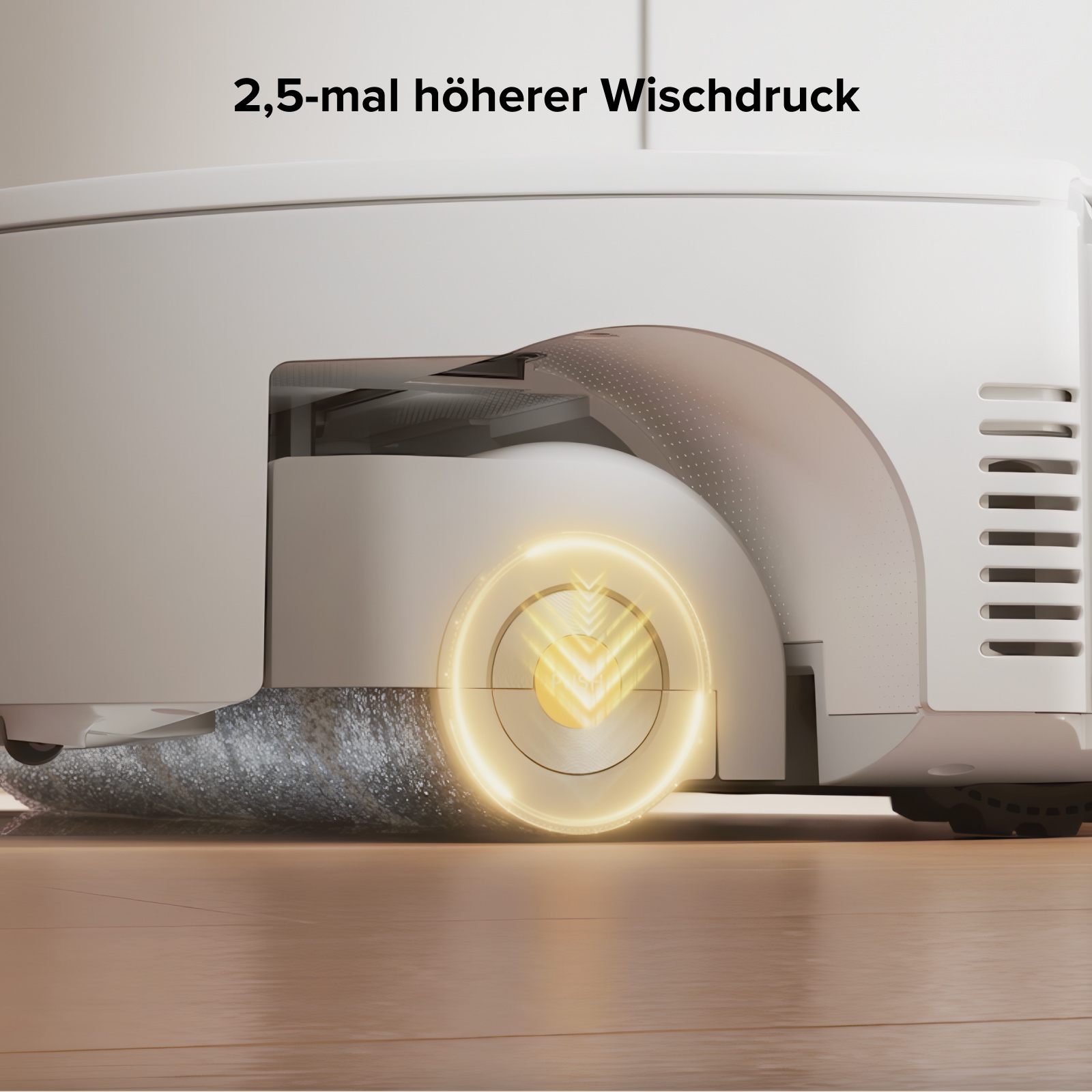 Roborock Saugroboter »Qrevo Curv 2 FlowX, White« Automatische Teppichschutz‑Walzenklappe