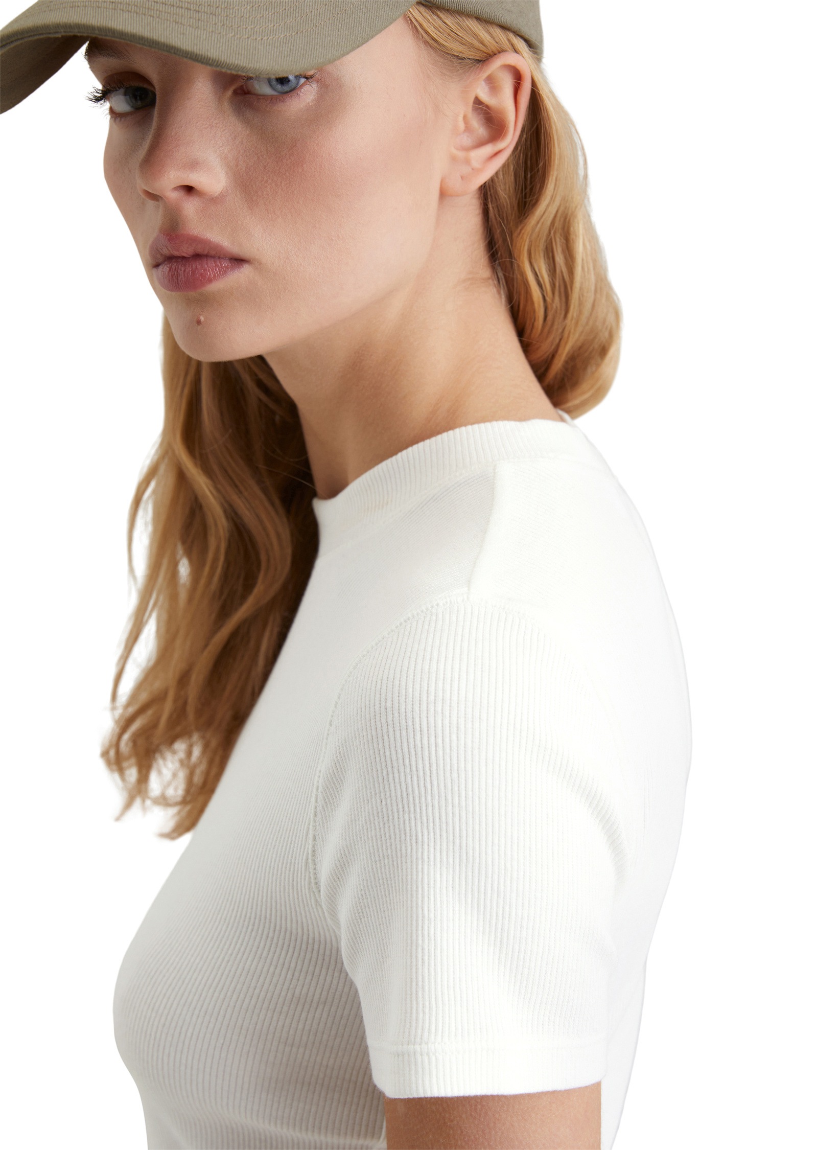 Marc O'Polo DENIM T-Shirt »aus Rippjersey«