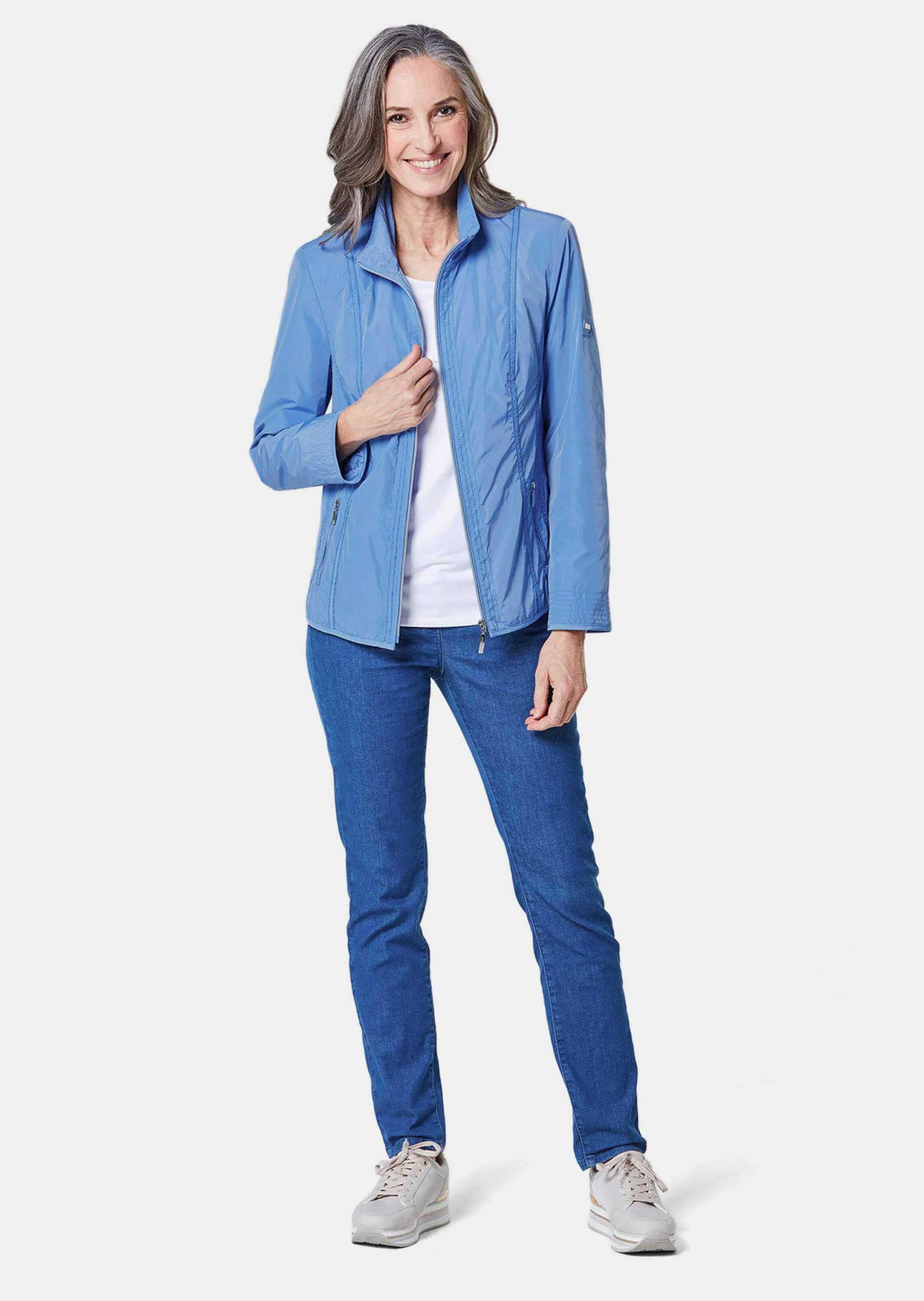 GOLDNER Blouson »Kurzgröße Sportive Übergangsjacke mit Stehkragen«