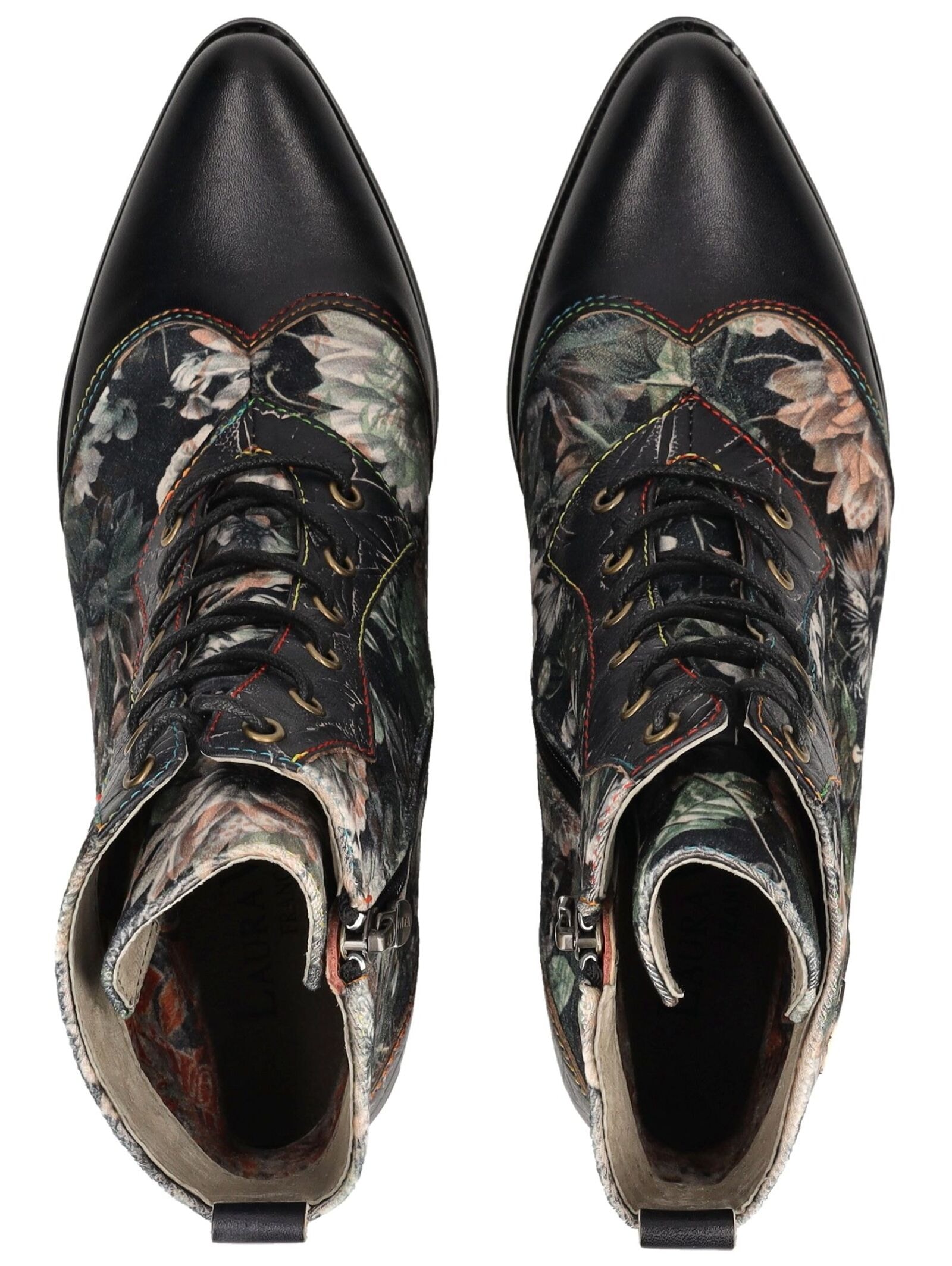 LAURA VITA Schnürstiefelette »LAURA VITA Stiefelette Leder/Textil«