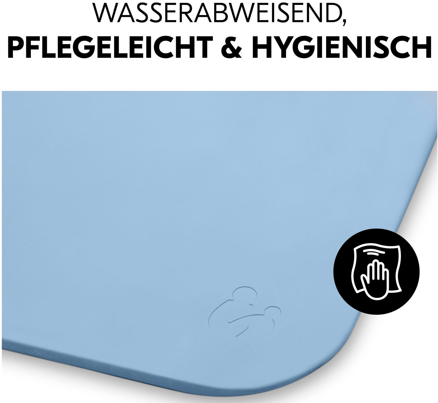 Hauck Wickelauflage »Change N Clean, Light Blue«