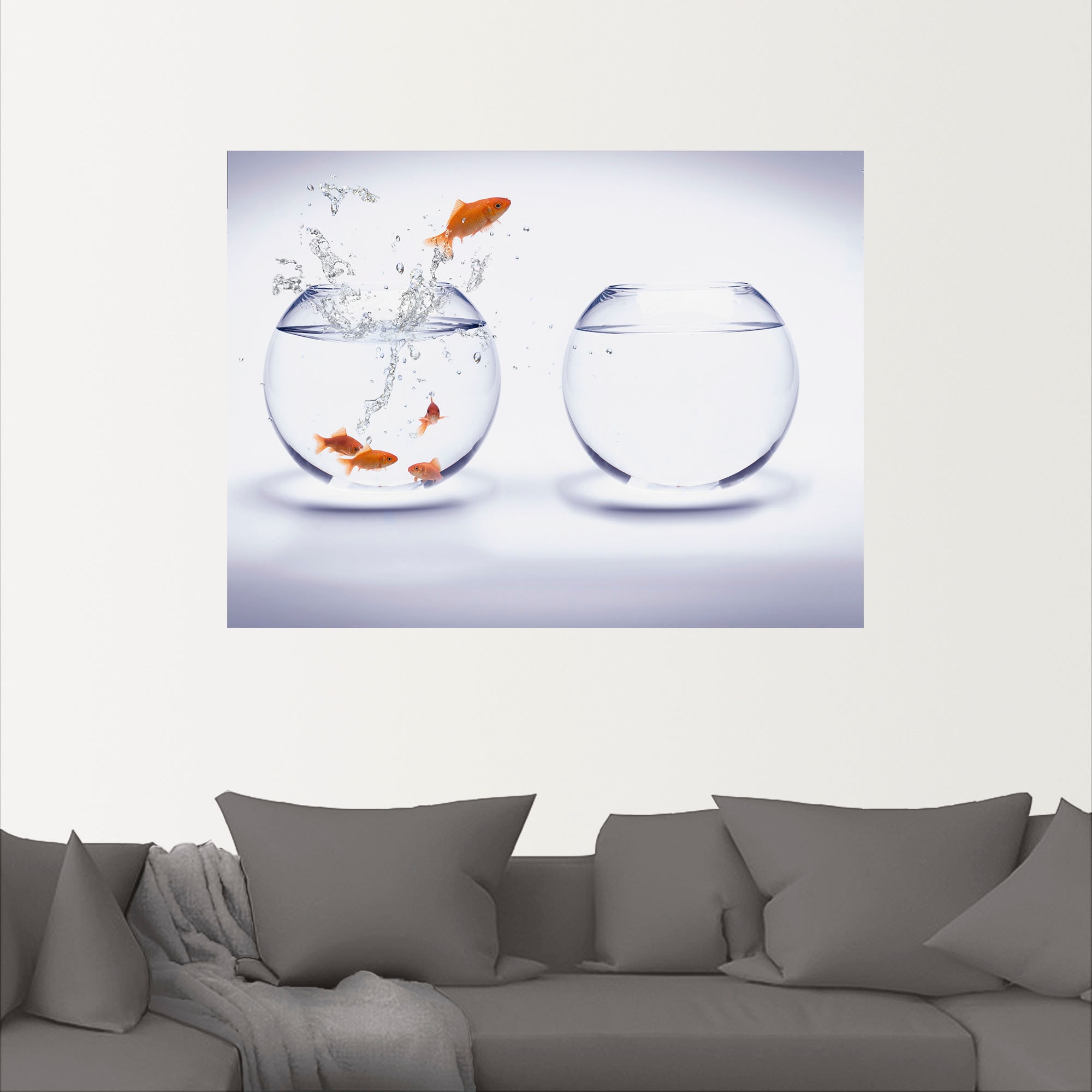 Artland Wandbild »Goldfischaquarium«, Wassertiere, (1 St.), als Poster, Wandaufkleber in verschied. Größen