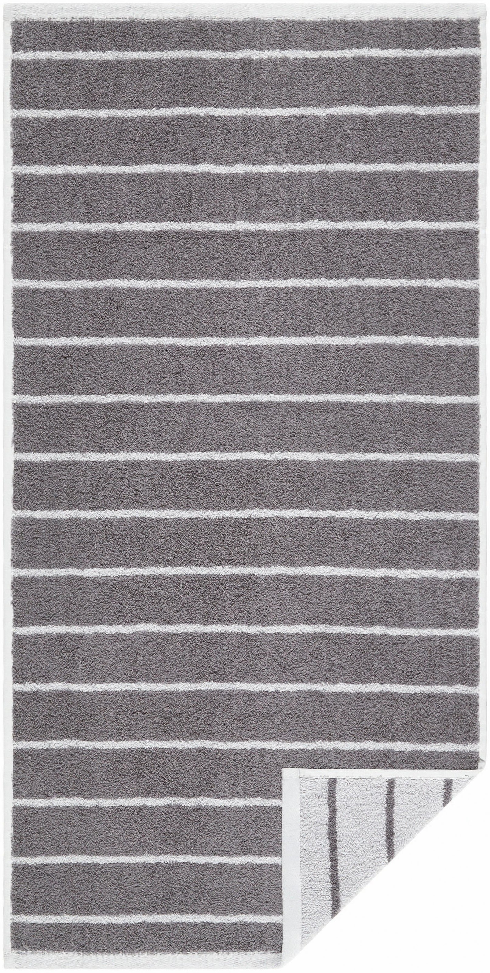 Egeria Handtücher "Line", (2 St., 2er Set Handtücher 50 x 100 cm), Streifendessin, 100 % Baumwolle