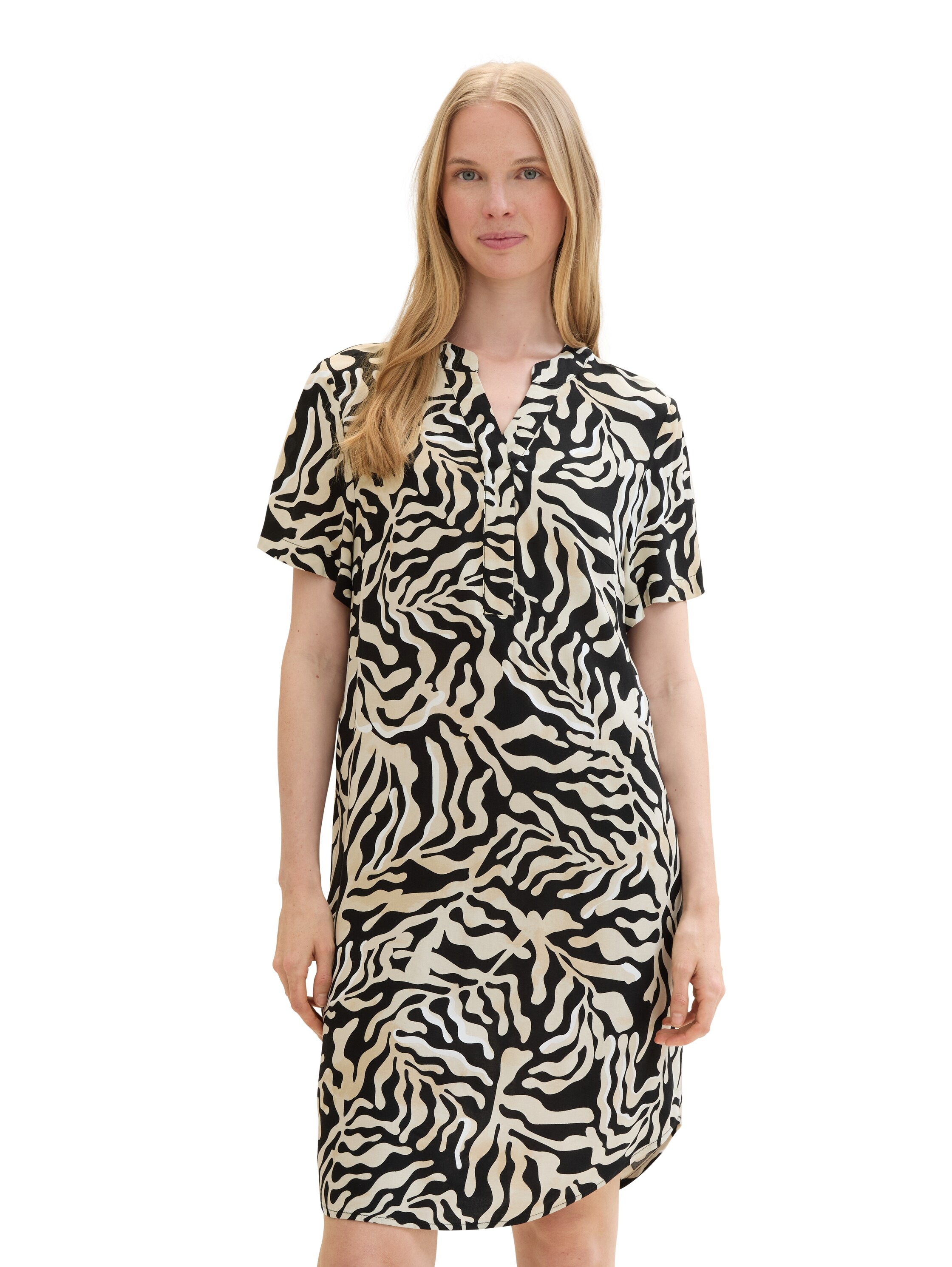 TOM TAILOR Sommerkleid, mit All-Over Print