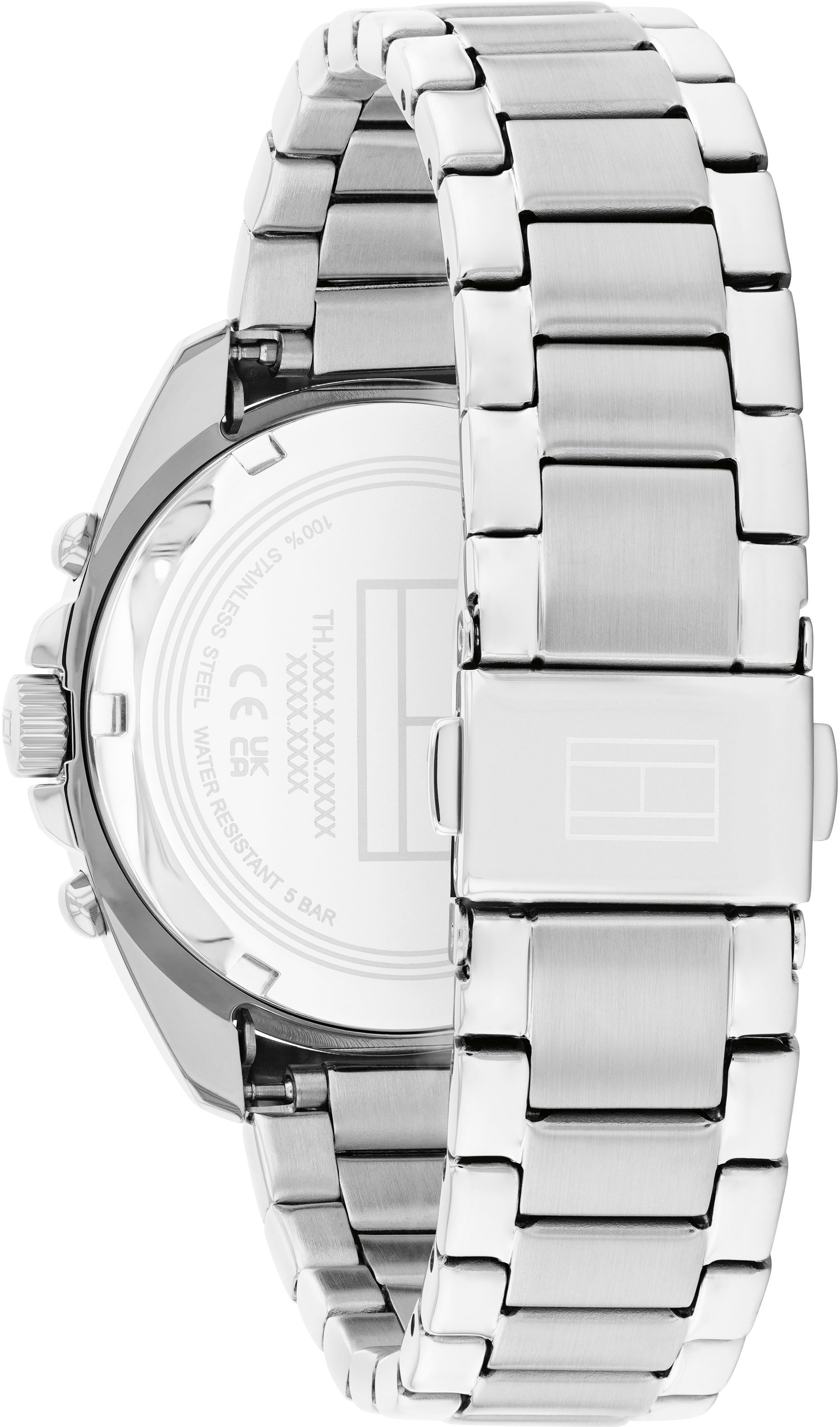 Tommy Hilfiger Multifunktionsuhr »MELLIE«, Quarzuhr, Armbanduhr, Damenuhr, Edelstahlarmband, analog, Glassteine