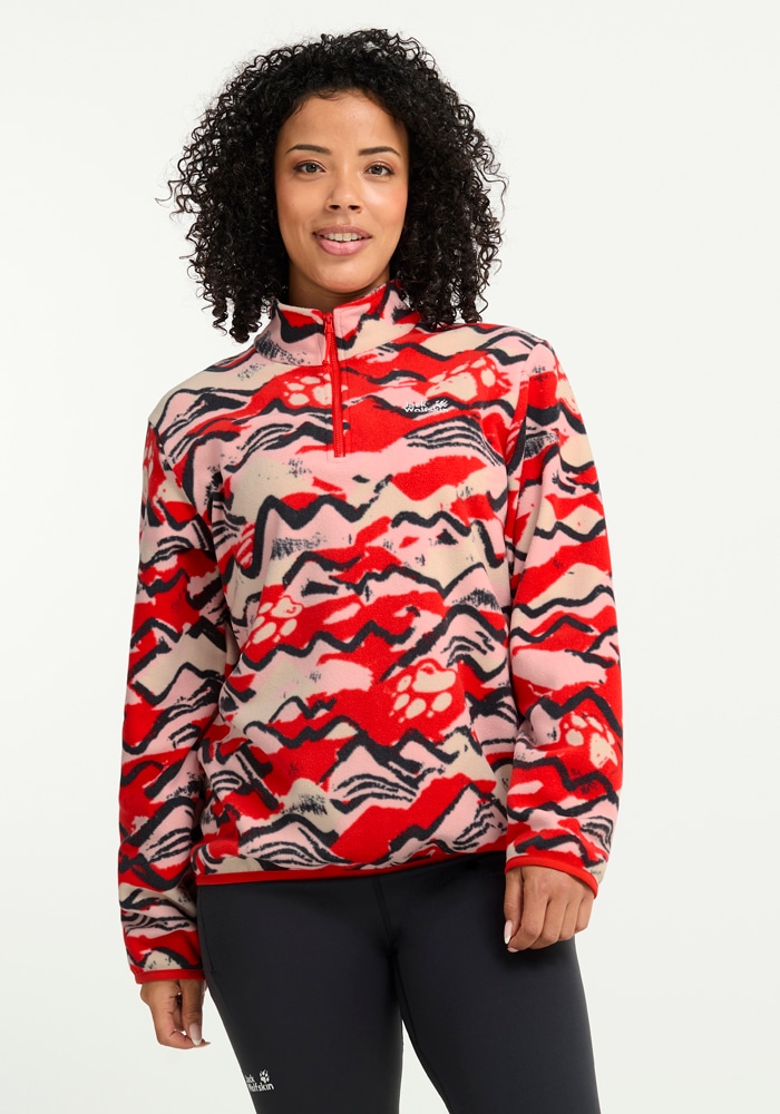 Jack Wolfskin Strickfleece-Pullover "PAW ERA 100 PRINT HZ W" aus Strickflee günstig online kaufen