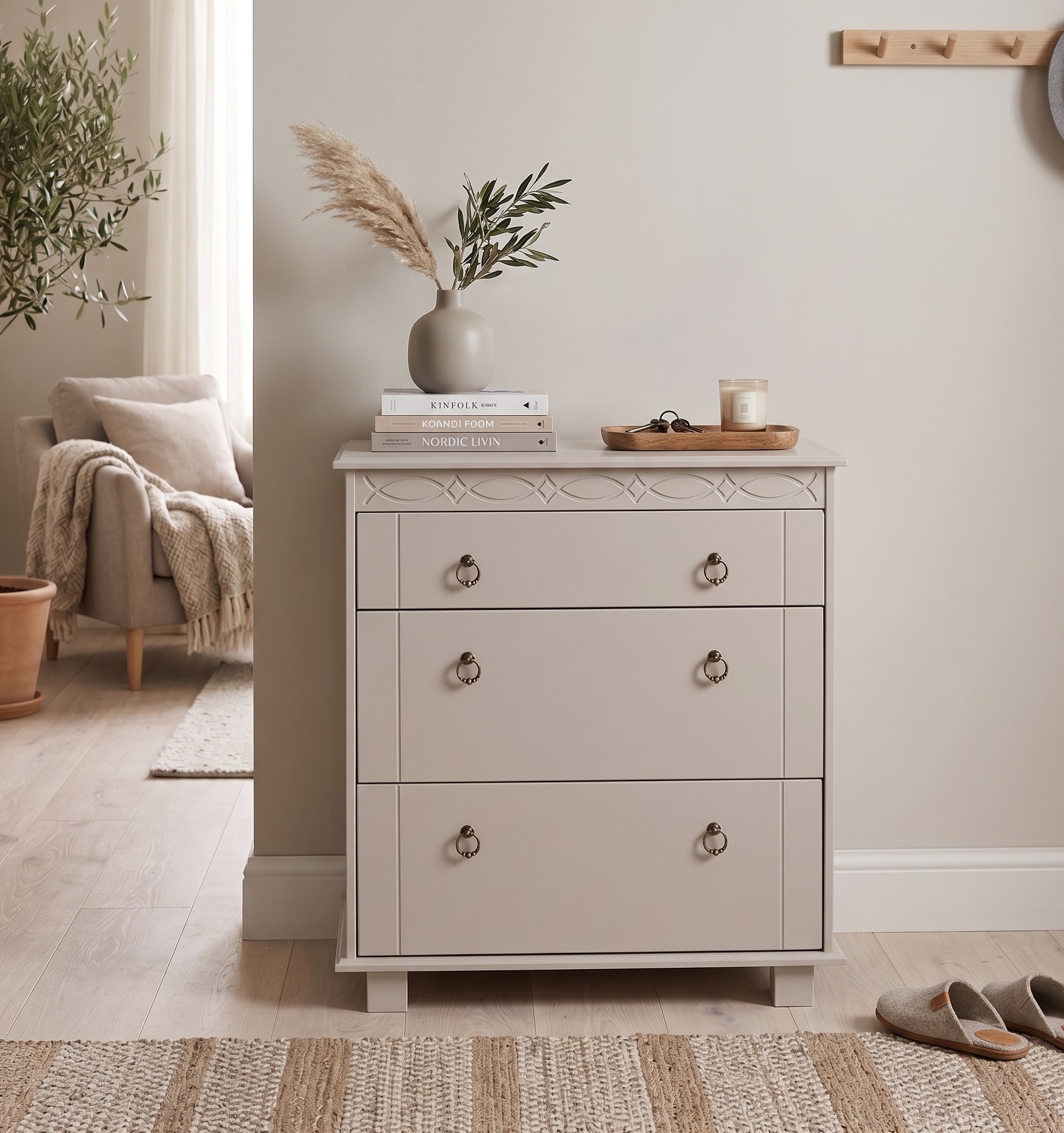 OTTO home Kommode "Indra Sideboard" B/T/H: 74/35/75 cm, 74 cm breit