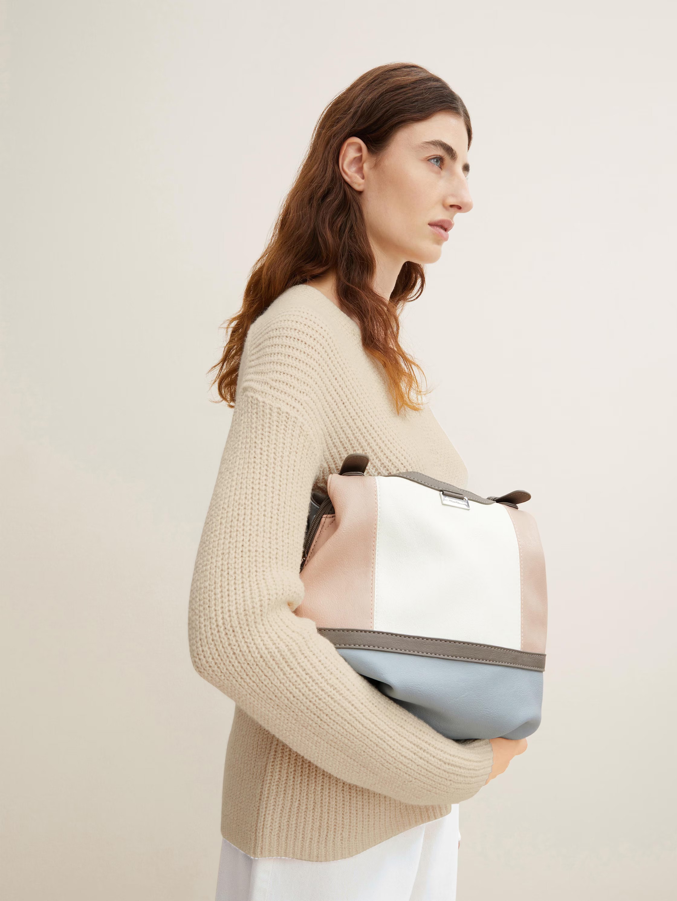 TOM TAILOR Shopper »Juna«, in schicker Farbkombi