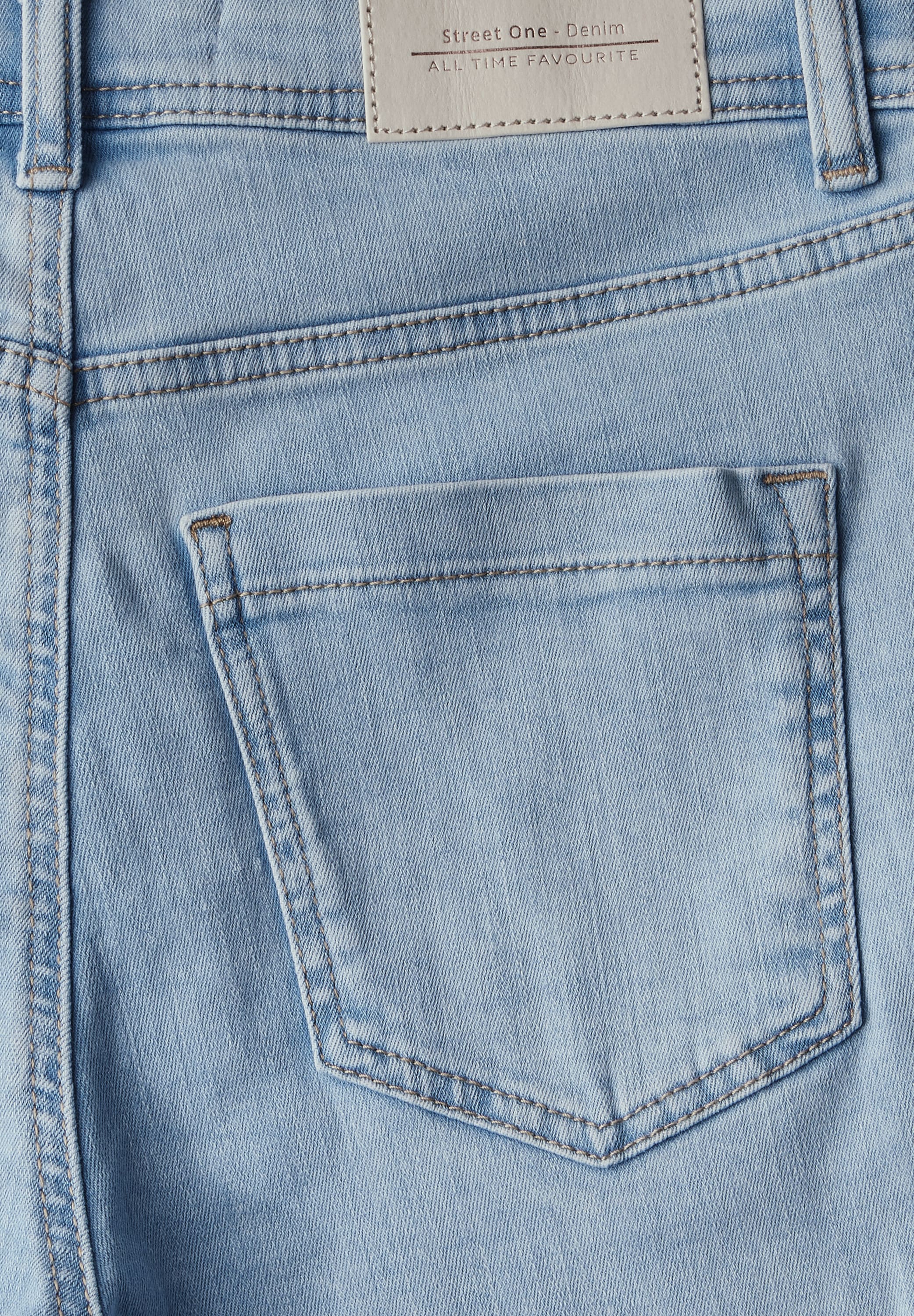 STREET ONE Slim-fit-Jeans, aus Baumwolle mit Stretchanteil