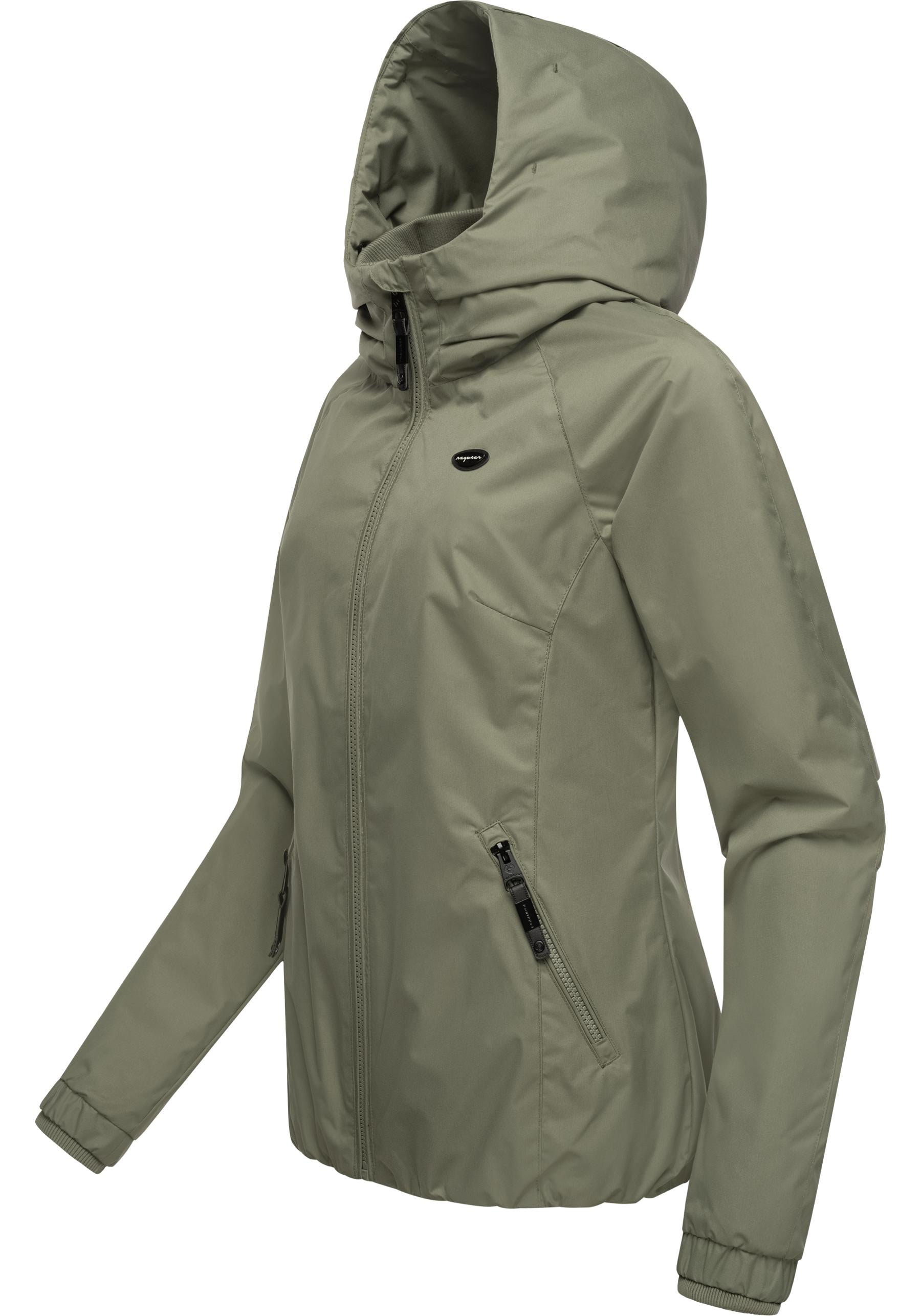 Ragwear Outdoorjacke »Dizzie«, mit Kapuze, Wasserdichte Übergangsjacke mit großer Kapuze