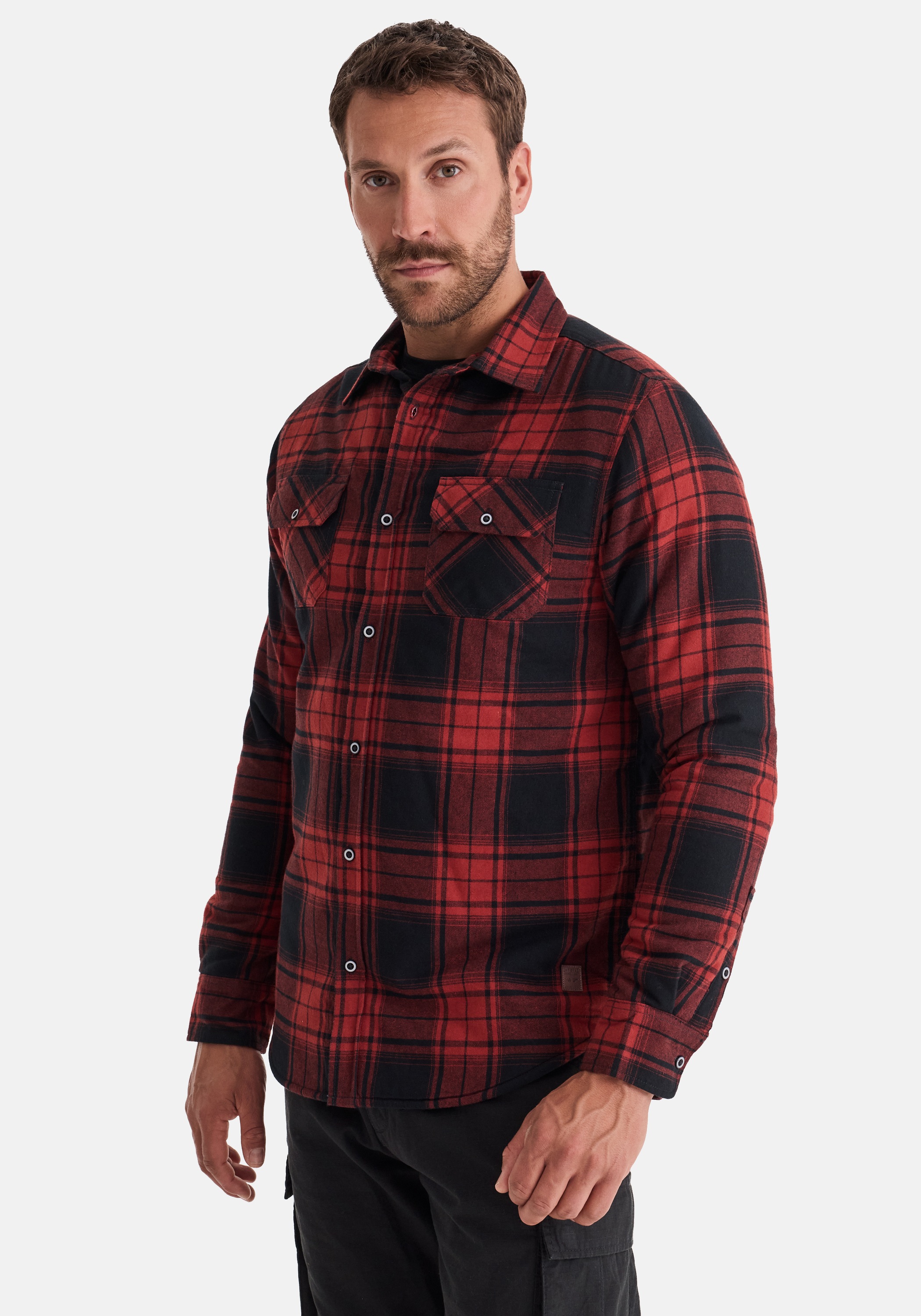 HERO by John Medoox Fleecehemd »HENDRIX Fleecehemd« Regular Fit Casual Fleece für Herren