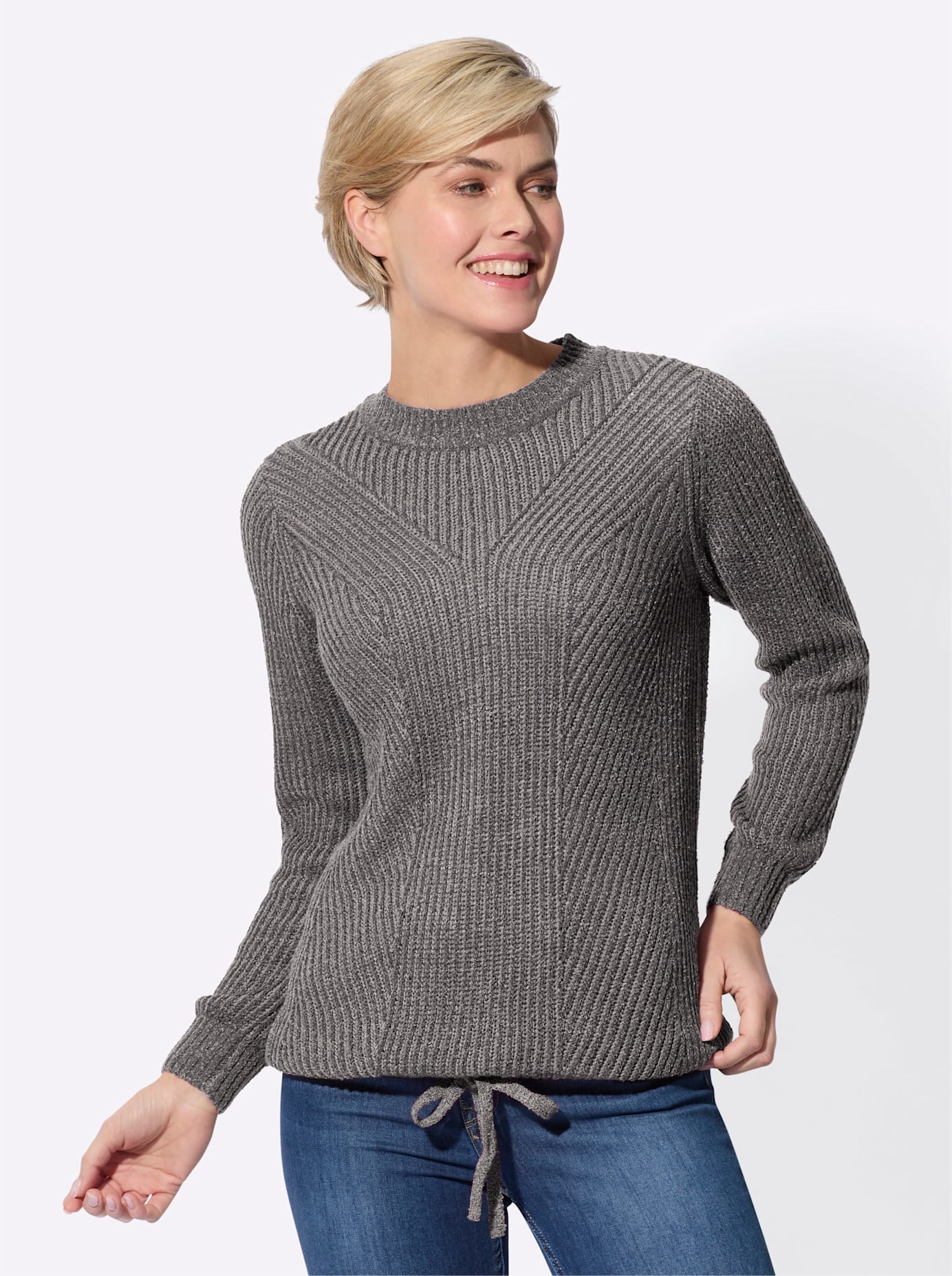 Classic Basics Rundhalspullover "Bouclé-Pullover" günstig online kaufen