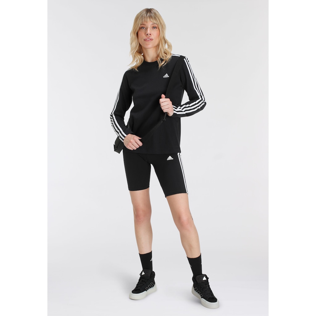 adidas Sportswear Shorts »ESSENTIALS 3STREIFEN KURZE TIGHT«, (1 tlg.)