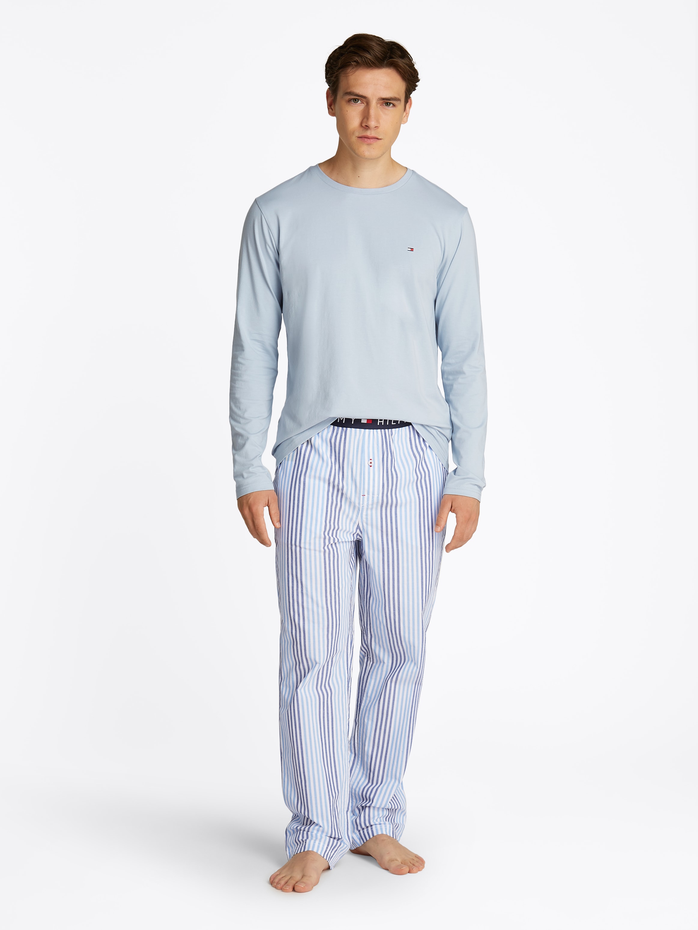 Tommy Hilfiger Underwear Pyjama "LS PANT WOVEN SET PRINT" Set, 2er, 2 Stk. günstig online kaufen