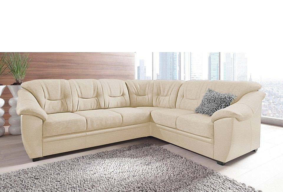 sit&more Ecksofa "Savona L-Form, B: 262 cm" optional Bettfunktion, Federker günstig online kaufen