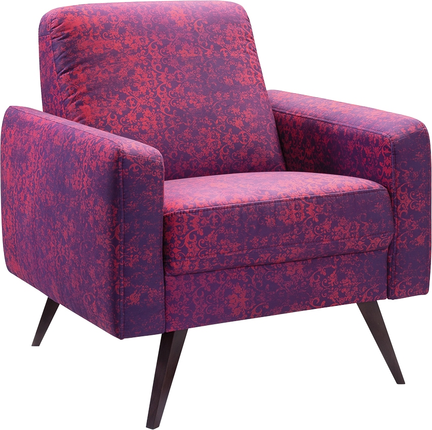 exxpo - sofa fashion Sessel »Side, bequemer Loungesessel mit extravagantem Bezug«