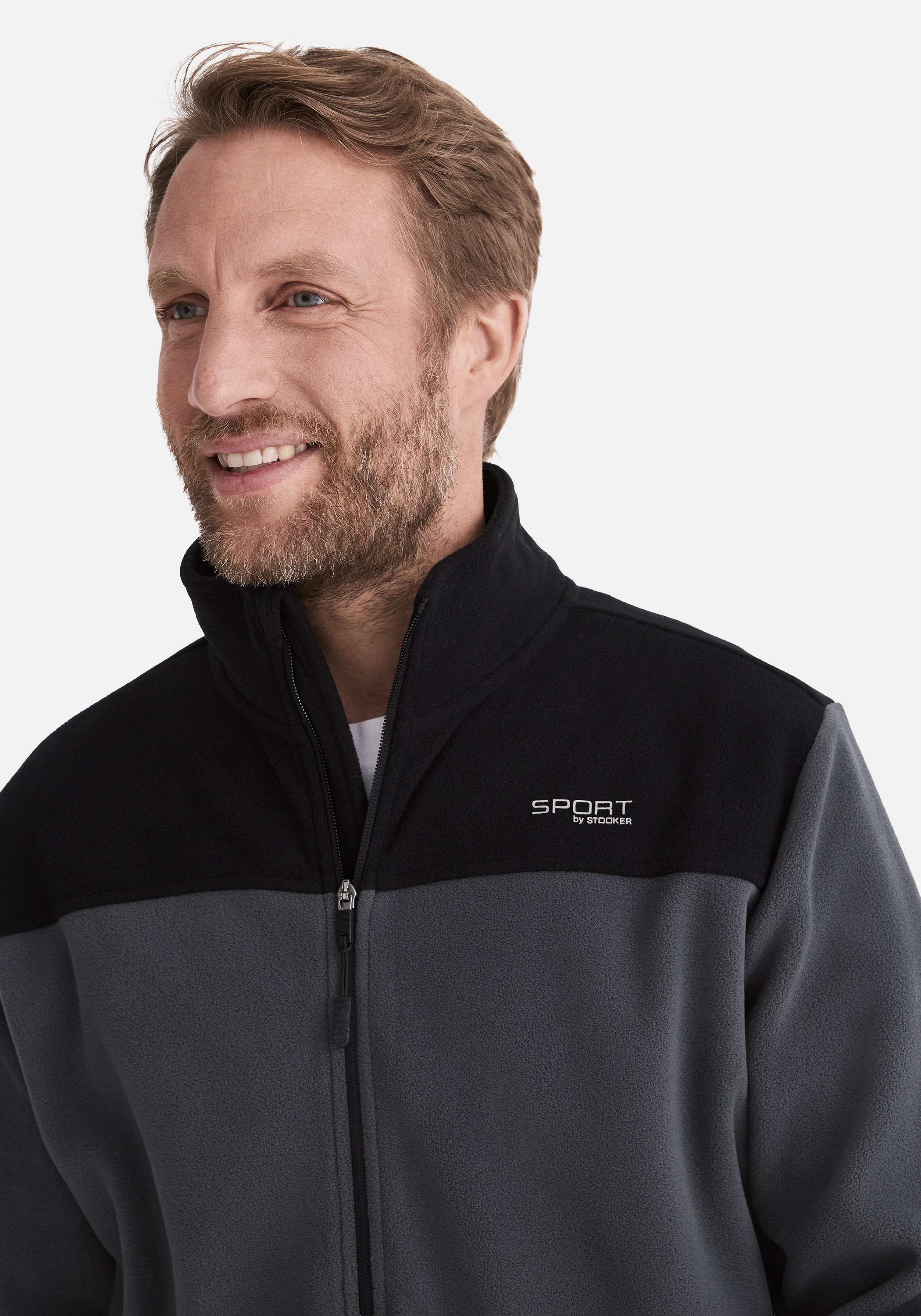 Thumbnail - Stooker Men Sweatjacke "JOEL Fine Fleecejacke" Sherpa fleece Straight Fit Casual Sherpa für Herren