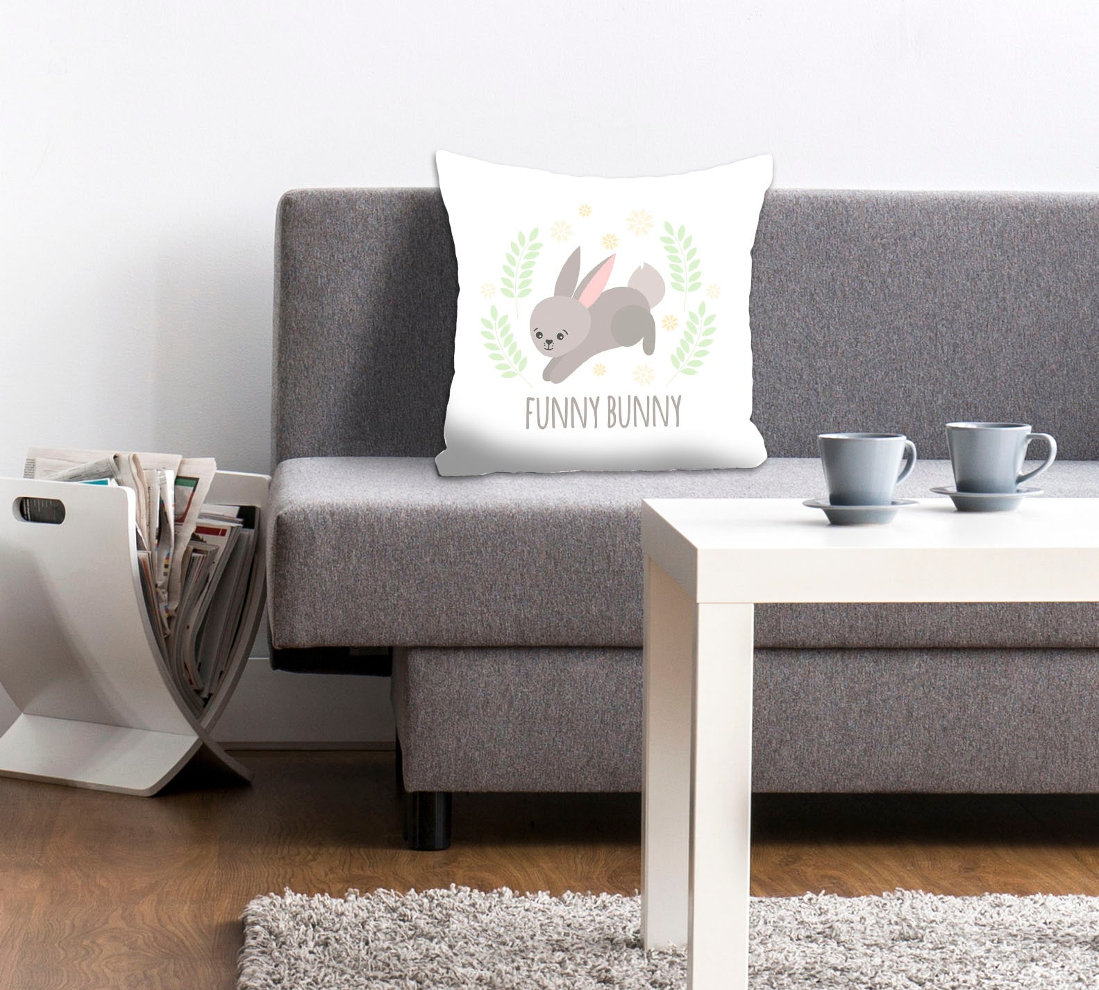 queence Dekokissen "Darcy" mit einem funny bunny günstig online kaufen