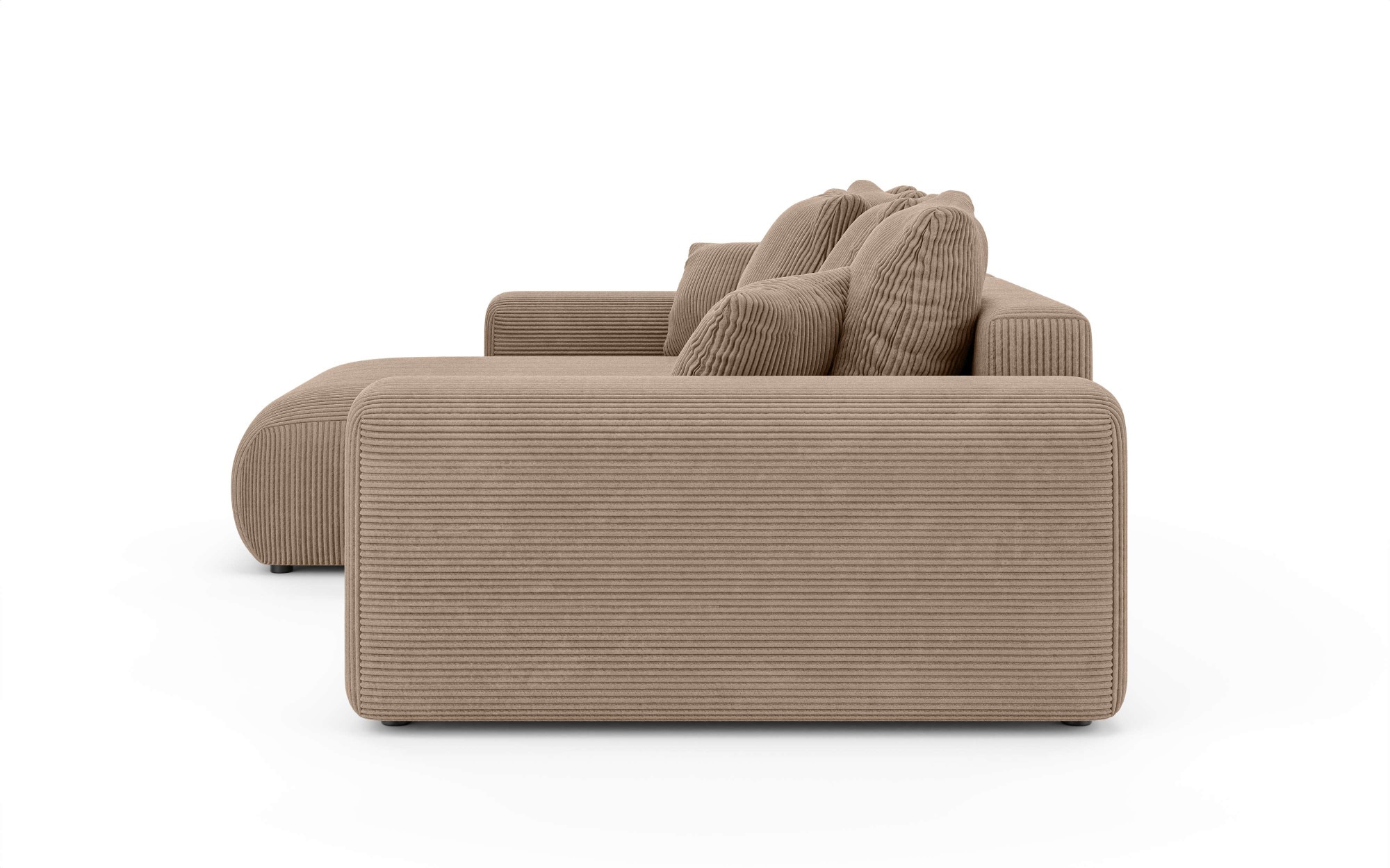 INOSIGN Ecksofa »LAKESIDE mit Bettfunktion und Bettkasten, B/T/H 257/166/84 cm«, L-Form, Recamiere beidseitig montierbar, Wellenunterfederung